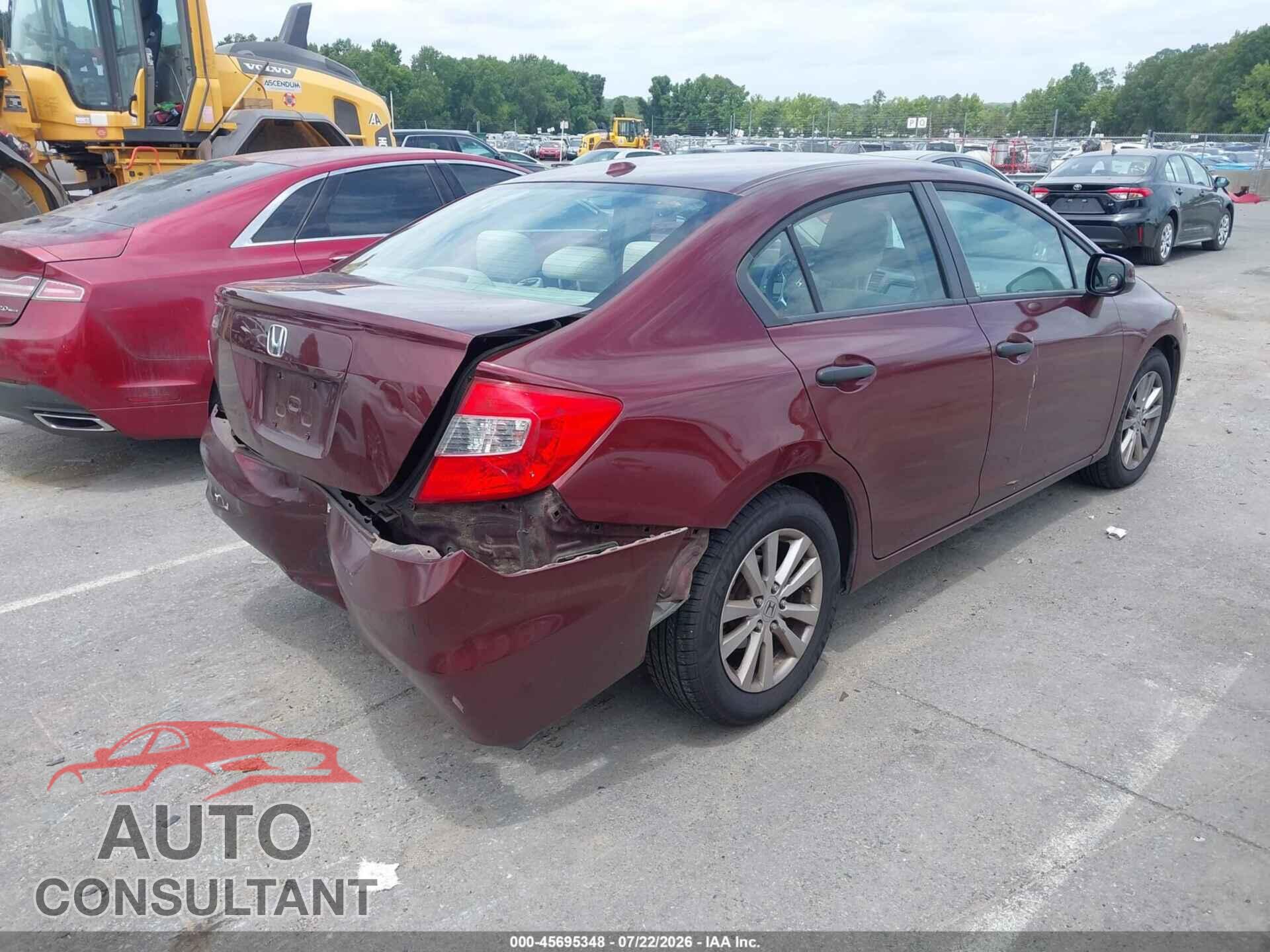 HONDA CIVIC 2012 - 2HGFB2F85CH543763