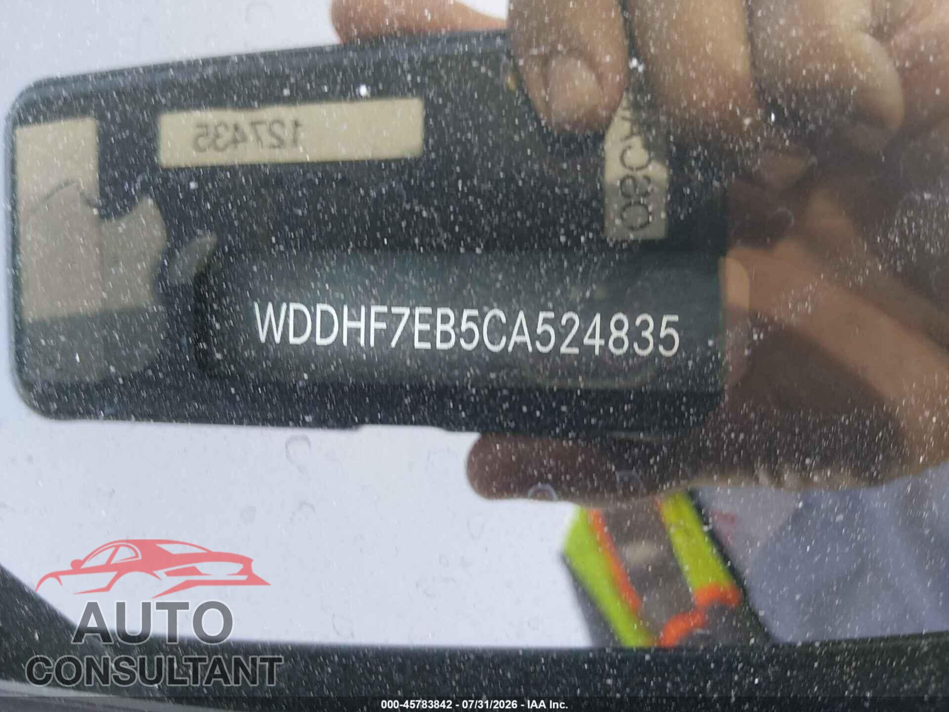 MERCEDES-BENZ E 2012 - WDDHF7EB5CA524835