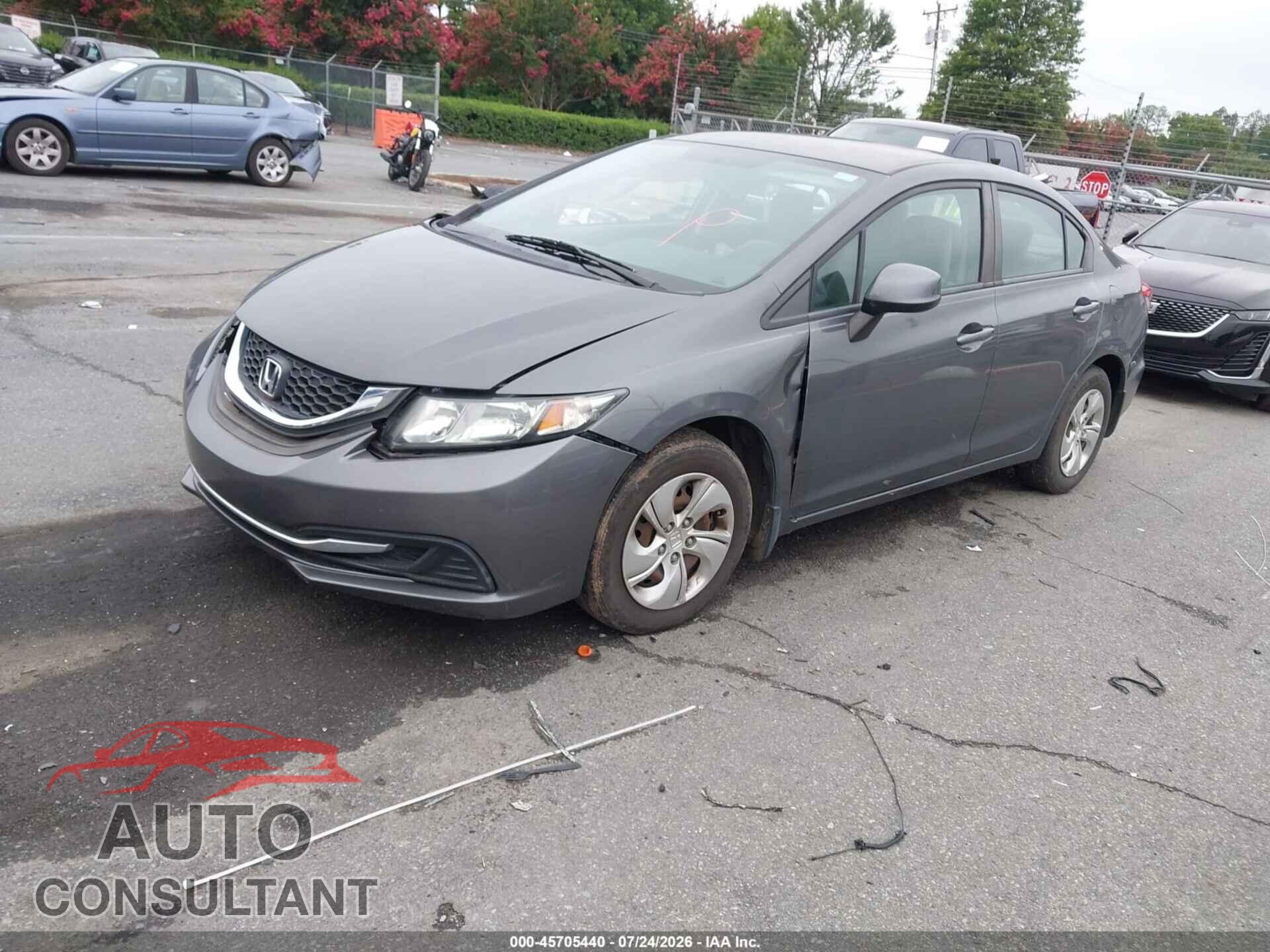 HONDA CIVIC 2013 - 2HGFB2F51DH509083