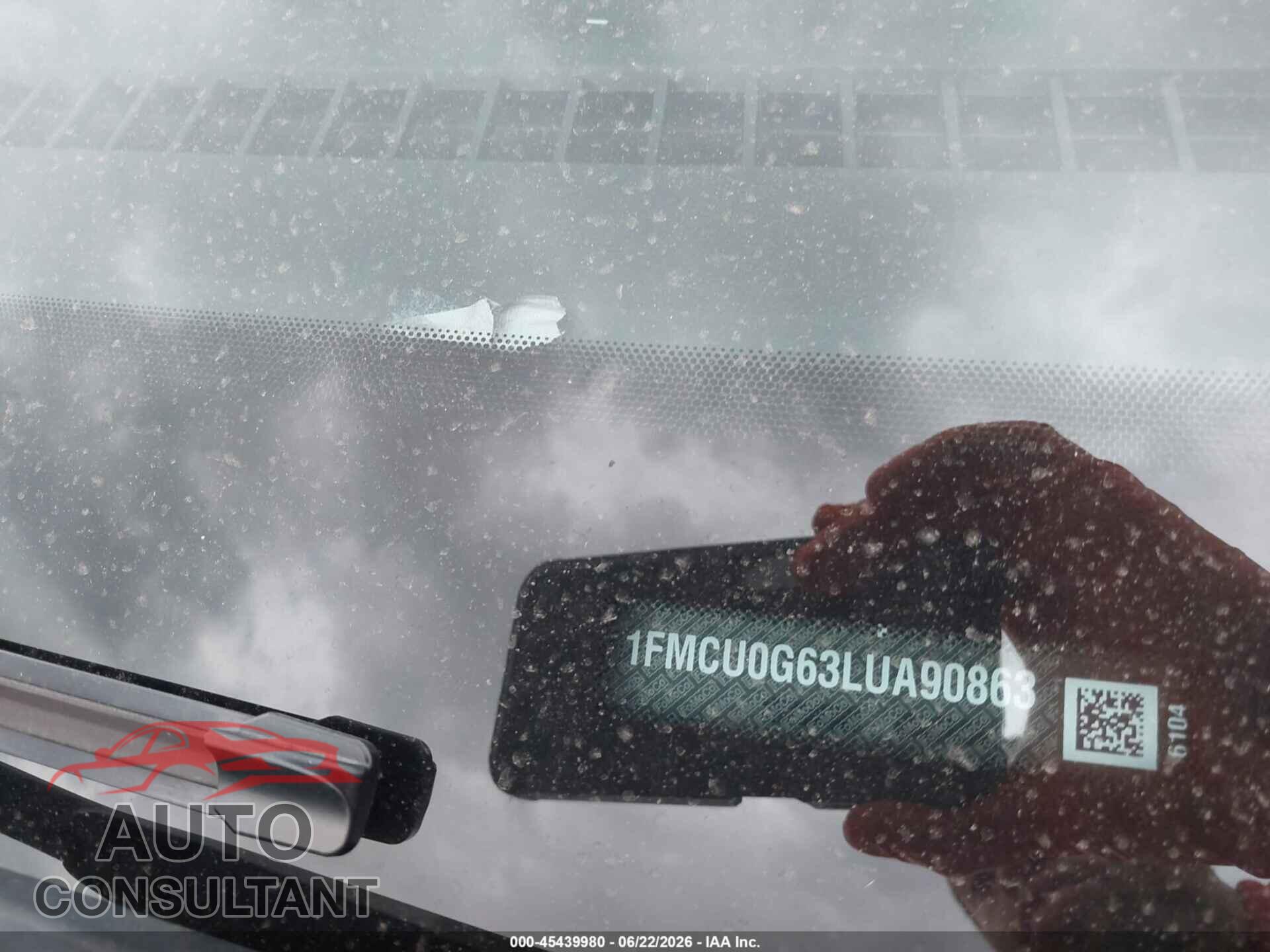 FORD ESCAPE 2020 - 1FMCU0G63LUA90863
