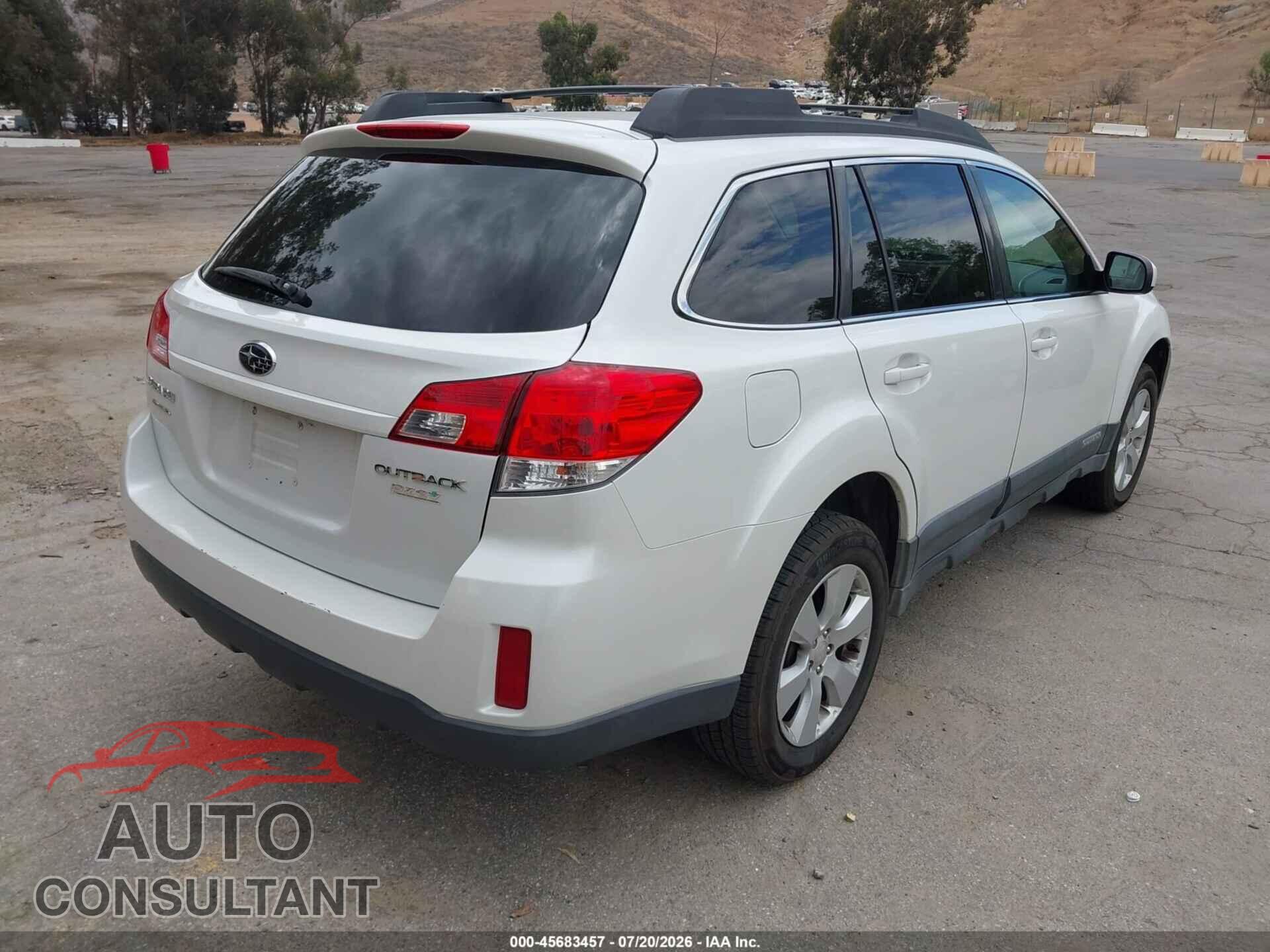 SUBARU OUTBACK 2010 - 4S4BRBFC9A3356468