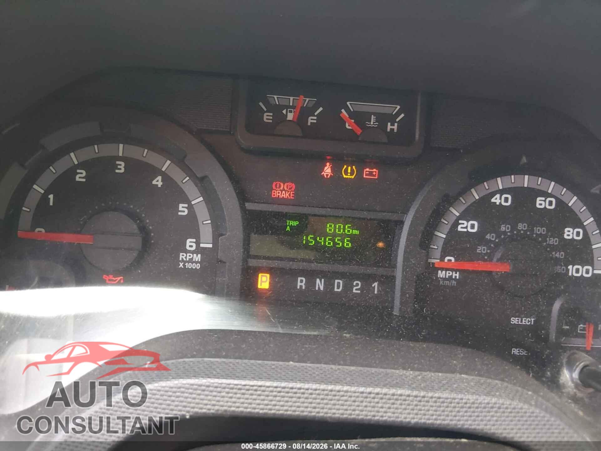 FORD E-150 2010 - 1FTNS1EW0ADB02718
