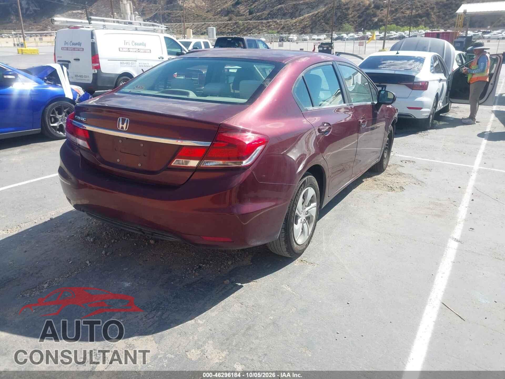 HONDA CIVIC 2014 - 19XFB2F59EE212431