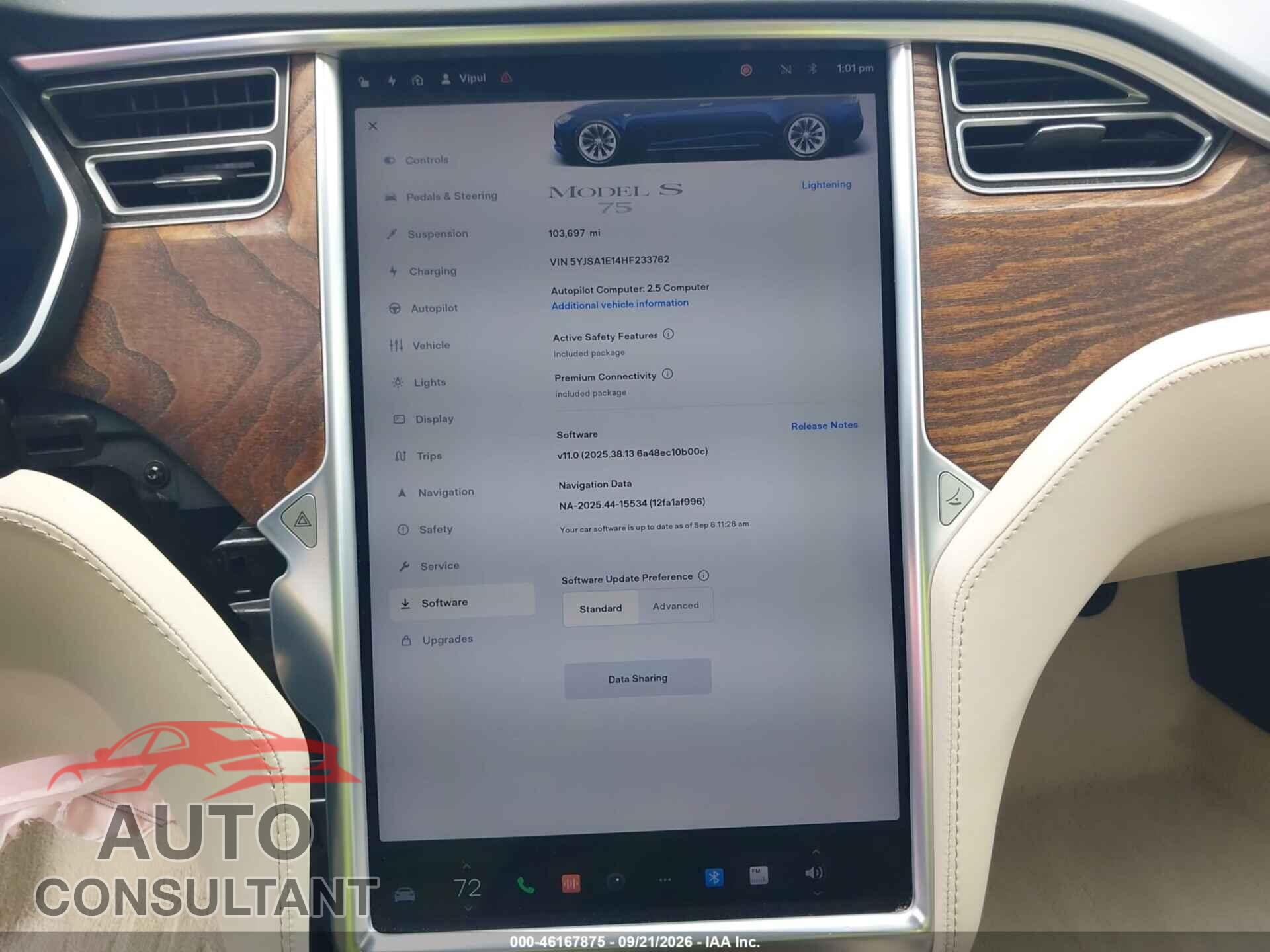 TESLA MODEL S 2017 - 5YJSA1E14HF233762