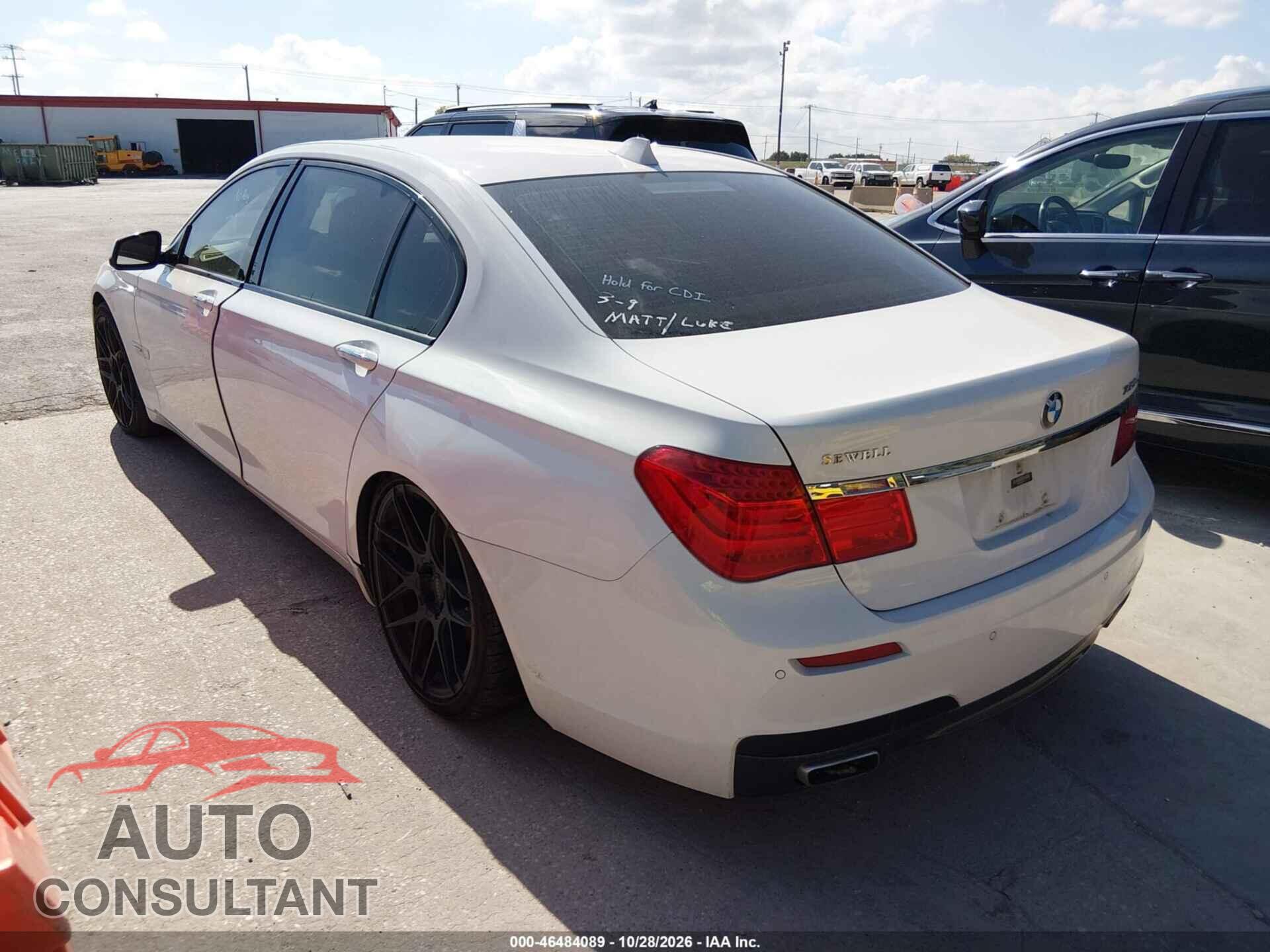 BMW 750LI 2012 - WBAKB8C58CC963267