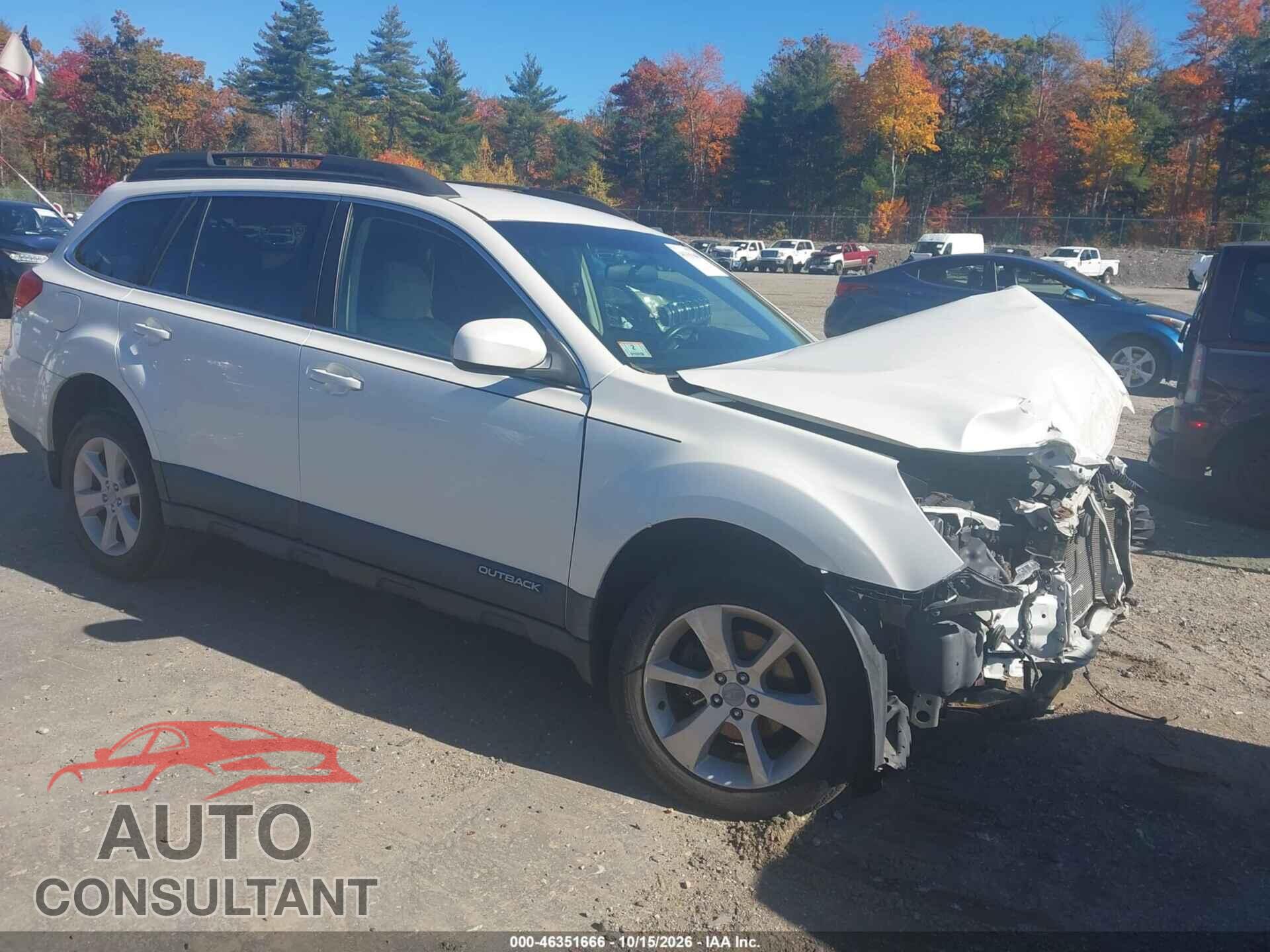 SUBARU OUTBACK 2014 - 4S4BRBCC6E3273767