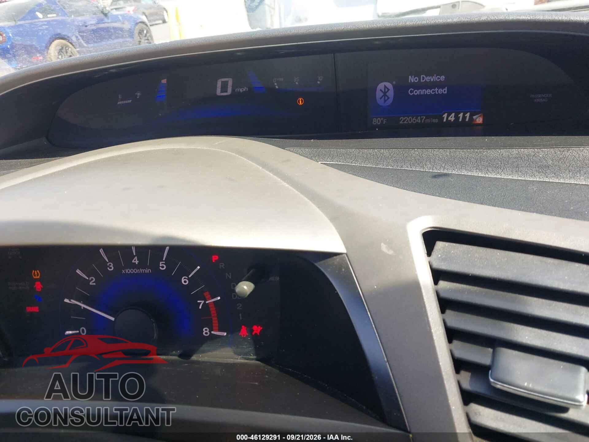 HONDA CIVIC 2012 - 19XFB2F94CE308323