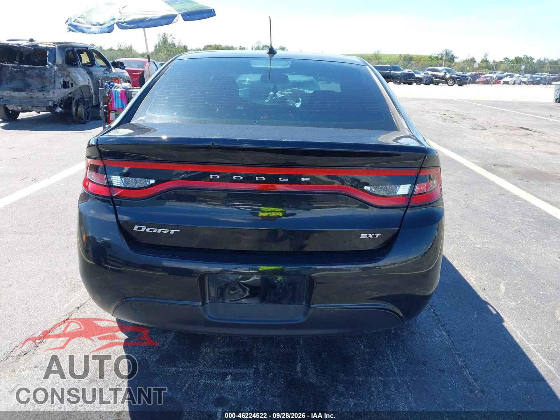 DODGE DART 2015 - 1C3CDFBB9FD221380