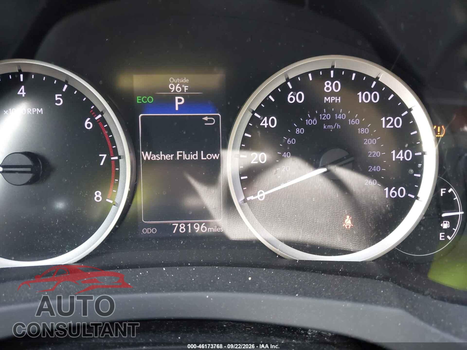 LEXUS IS 2016 - JTHBA1D28G5008592