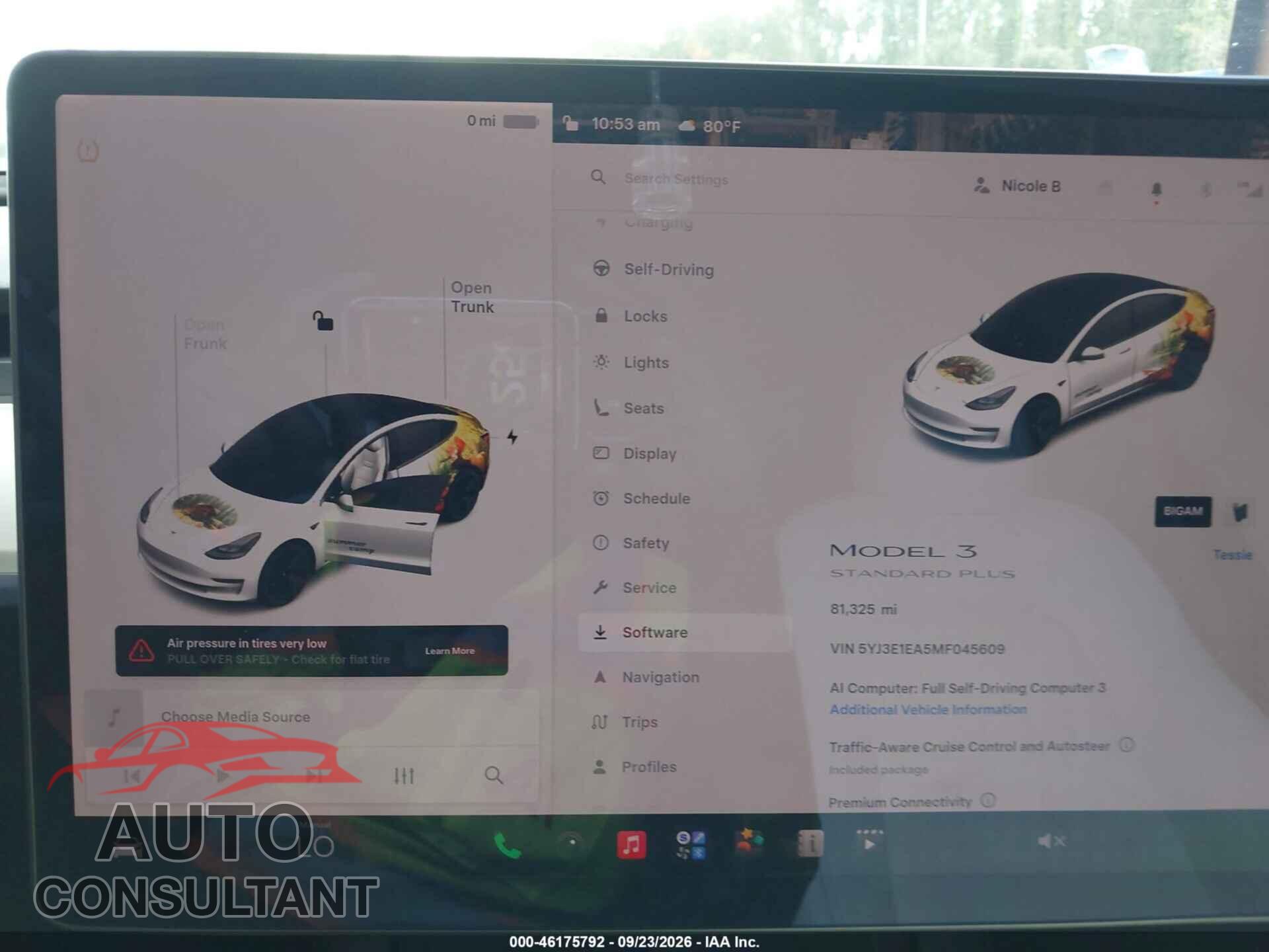 TESLA MODEL 3 2021 - 5YJ3E1EA5MF045609