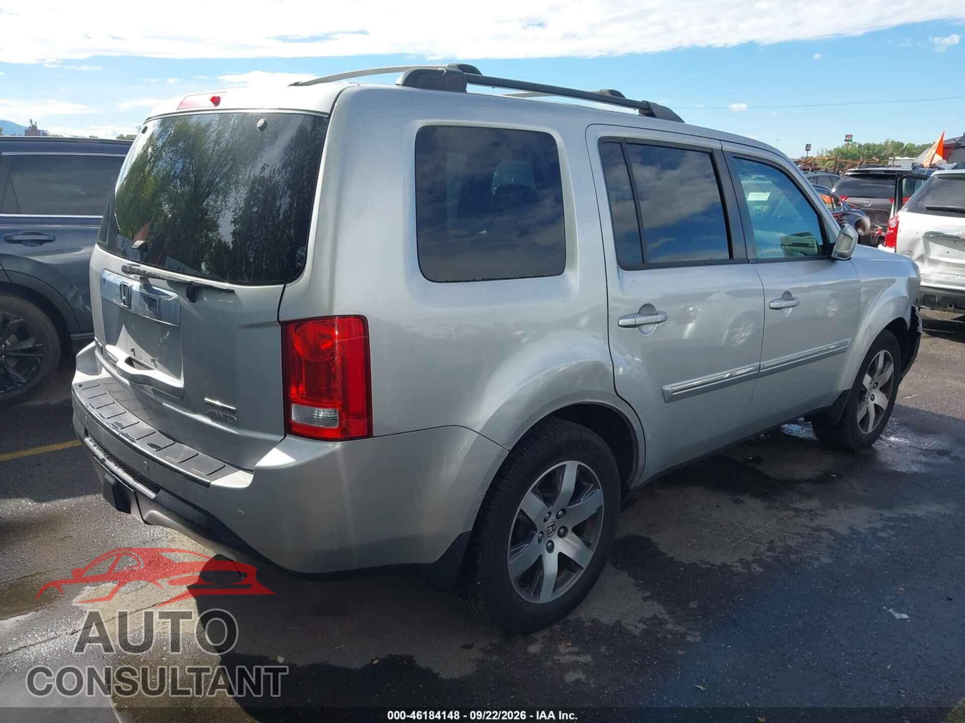 HONDA PILOT 2012 - 5FNYF4H90CB031685