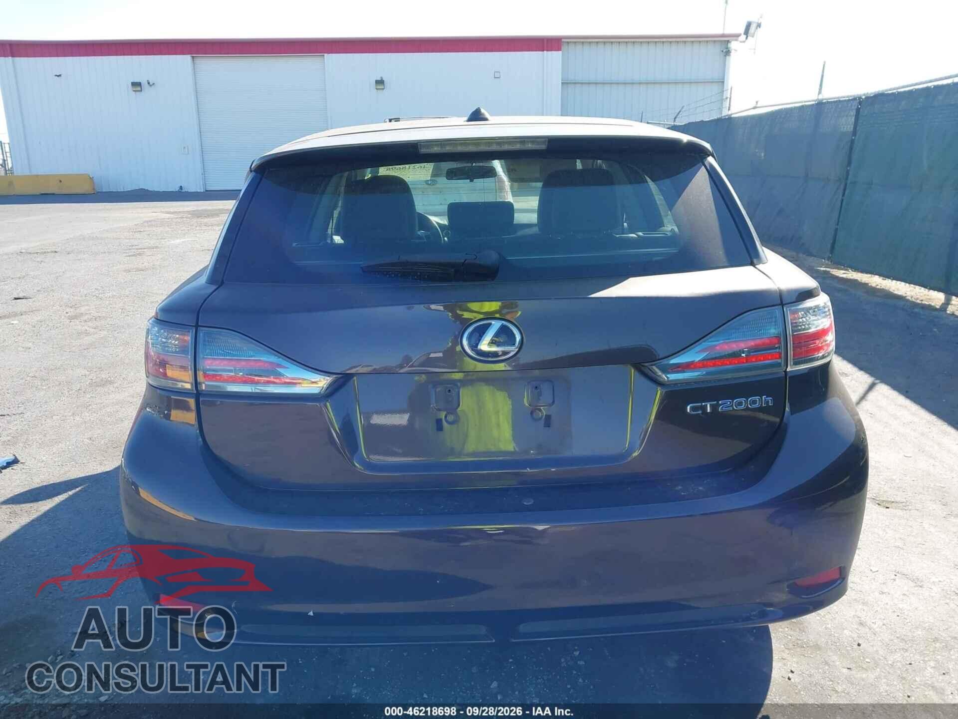 LEXUS CT 200H 2012 - JTHKD5BH7C2071605