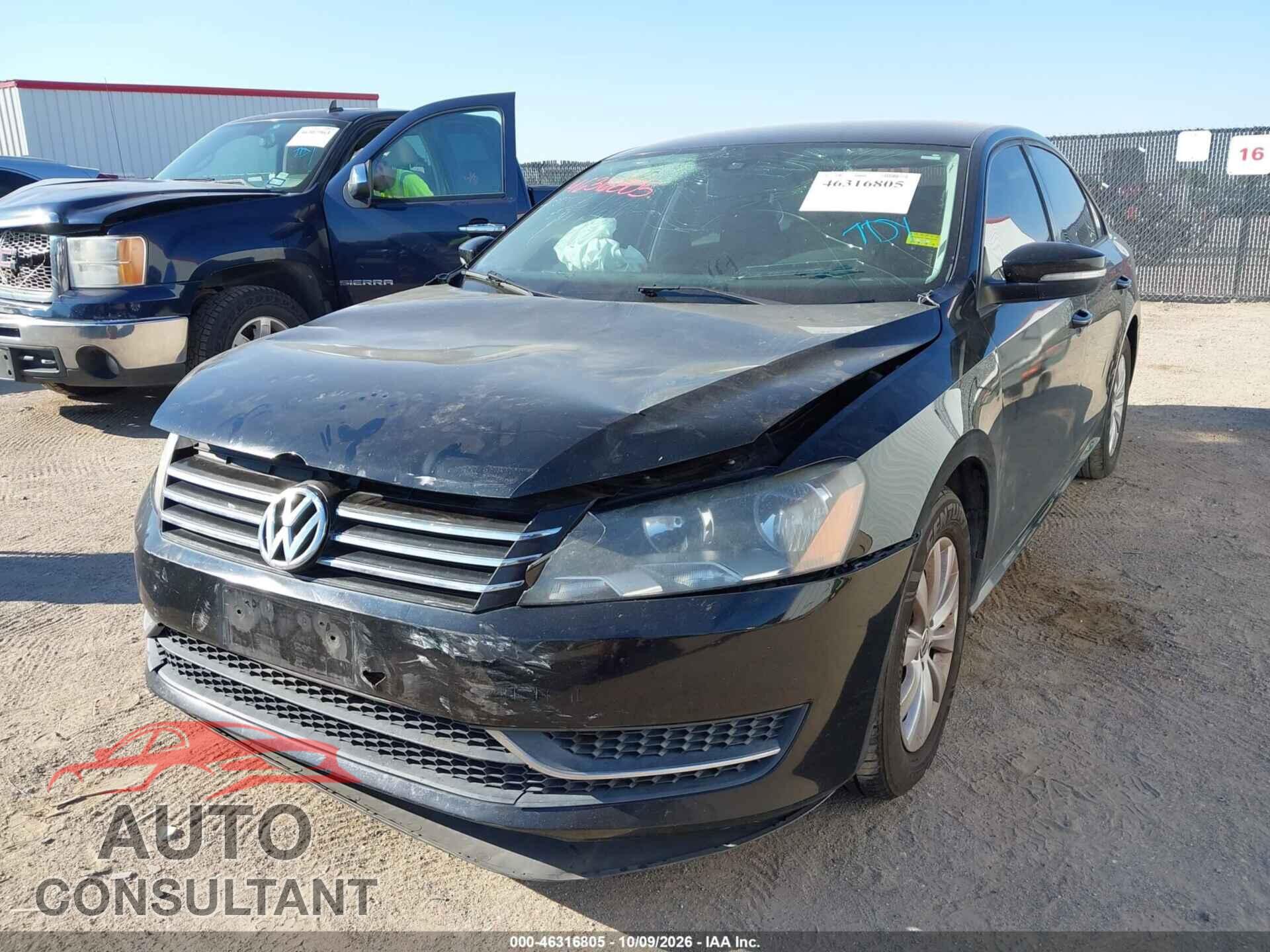 VOLKSWAGEN PASSAT 2013 - 1VWAP7A35DC034695