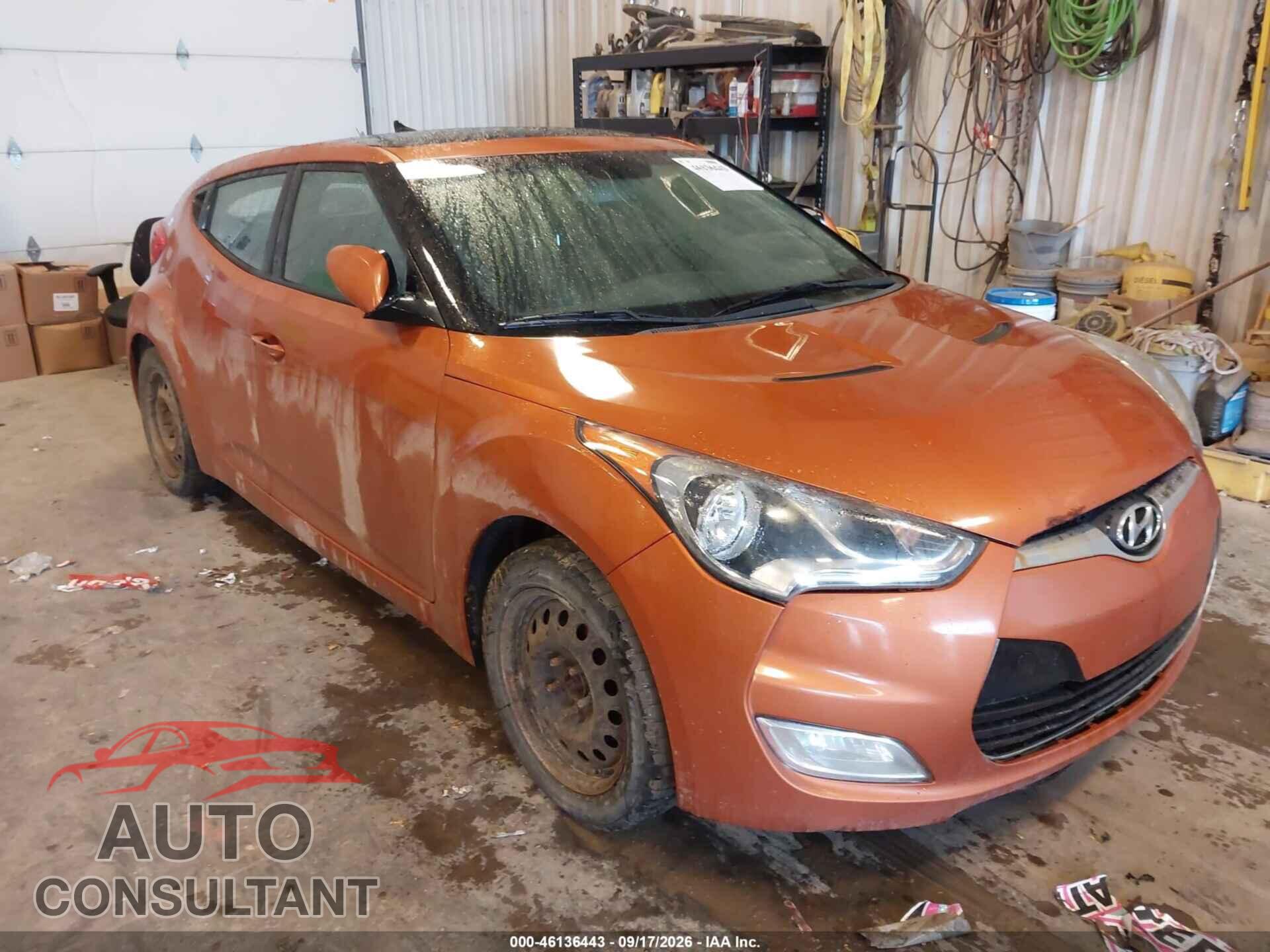 HYUNDAI VELOSTER 2012 - KMHTC6AD9CU074793