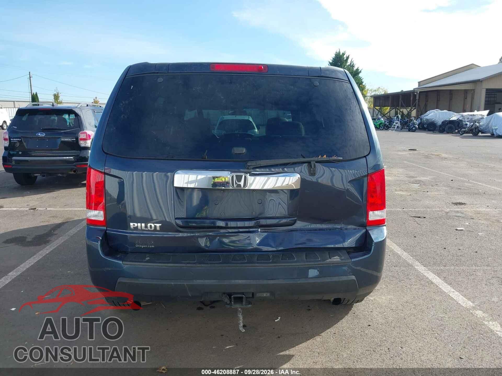 HONDA PILOT 2011 - 5FNYF3H2XBB057416
