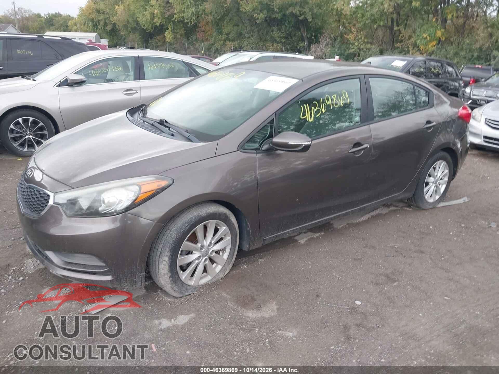KIA FORTE 2014 - KNAFX4A62E5192397