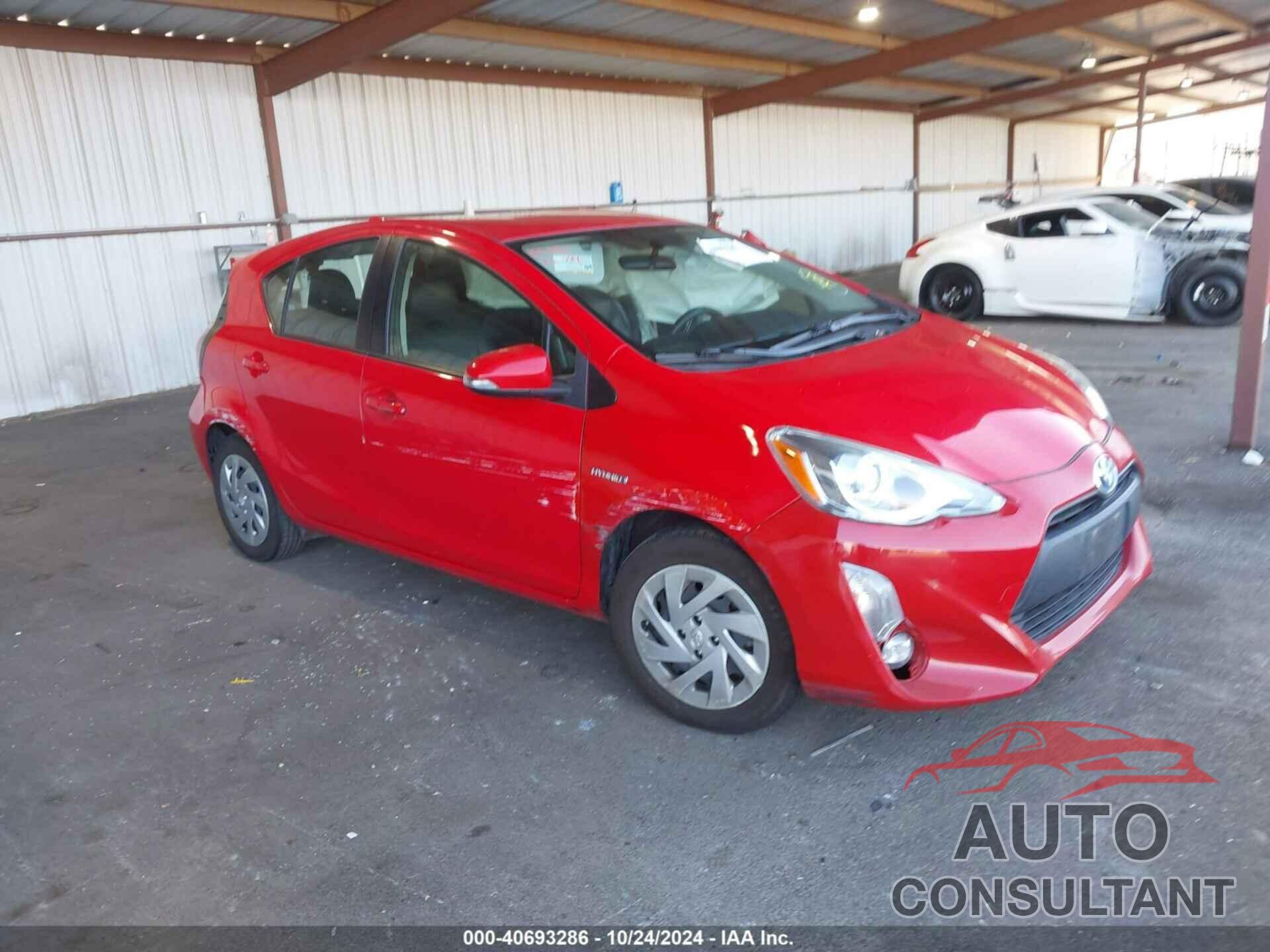 TOYOTA PRIUS C 2016 - JTDKDTB39G1137089