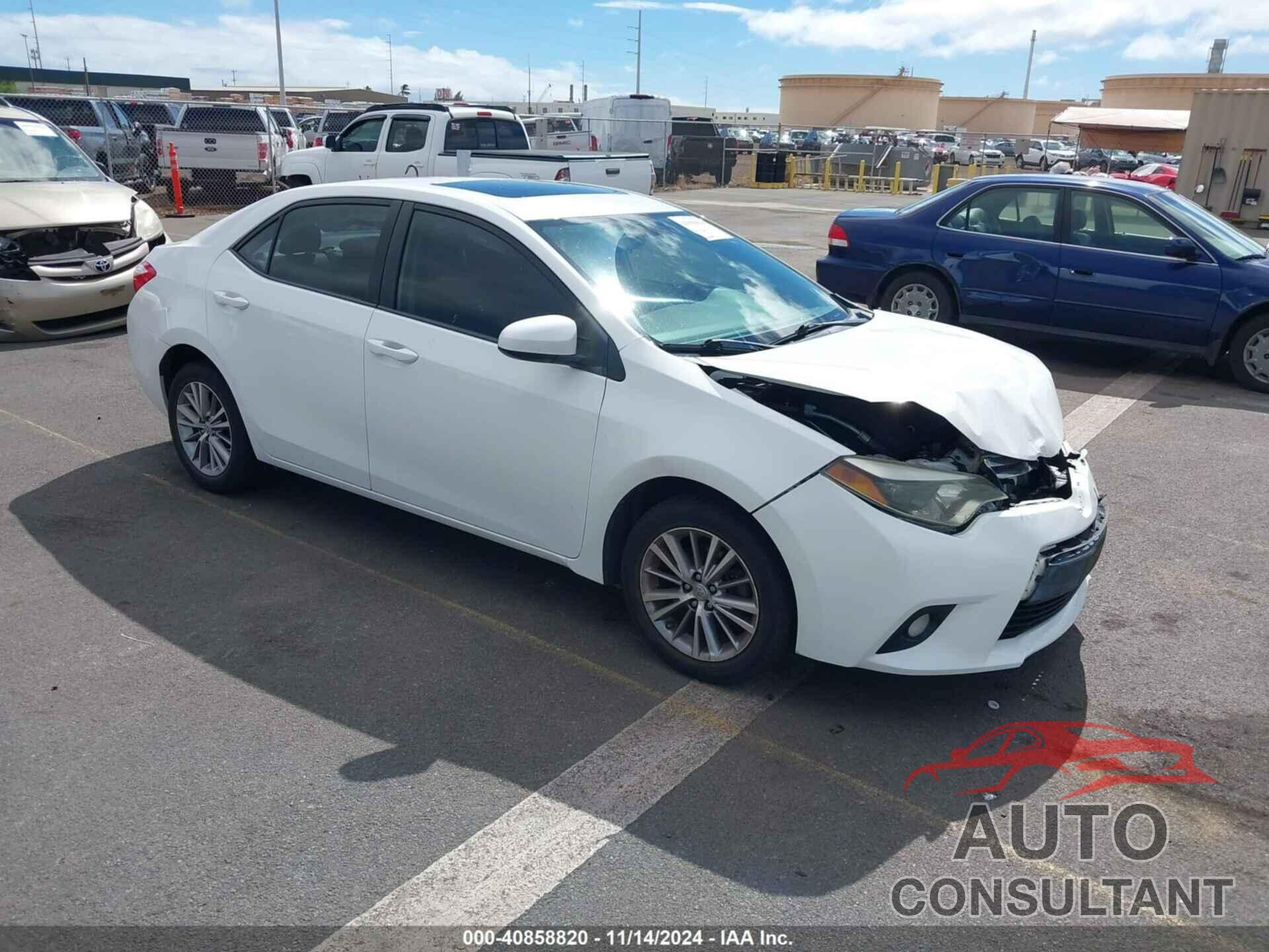 TOYOTA COROLLA 2014 - 5YFBURHE8EP169052