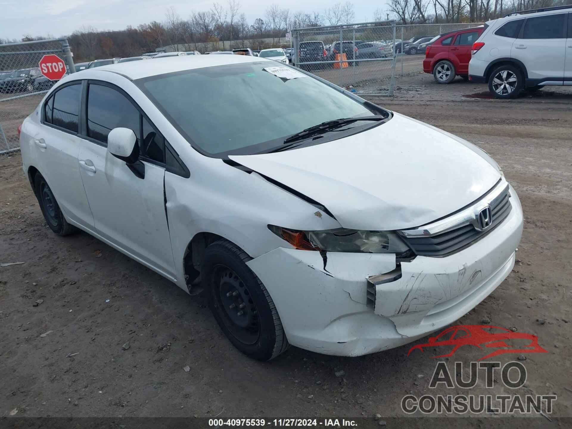 HONDA CIVIC 2012 - 19XFB2F51CE025018