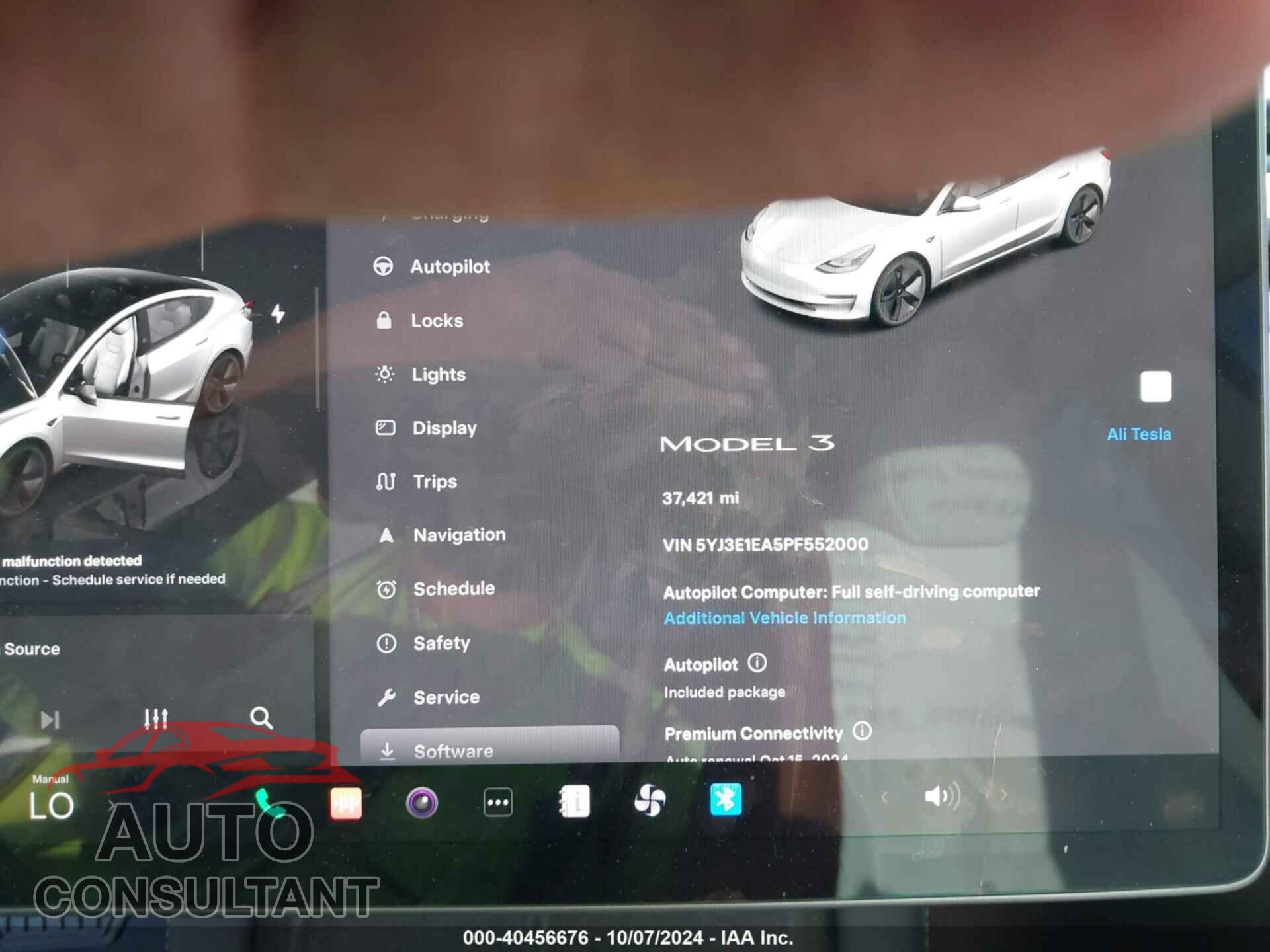 TESLA MODEL 3 2023 - 5YJ3E1EA5PF552000