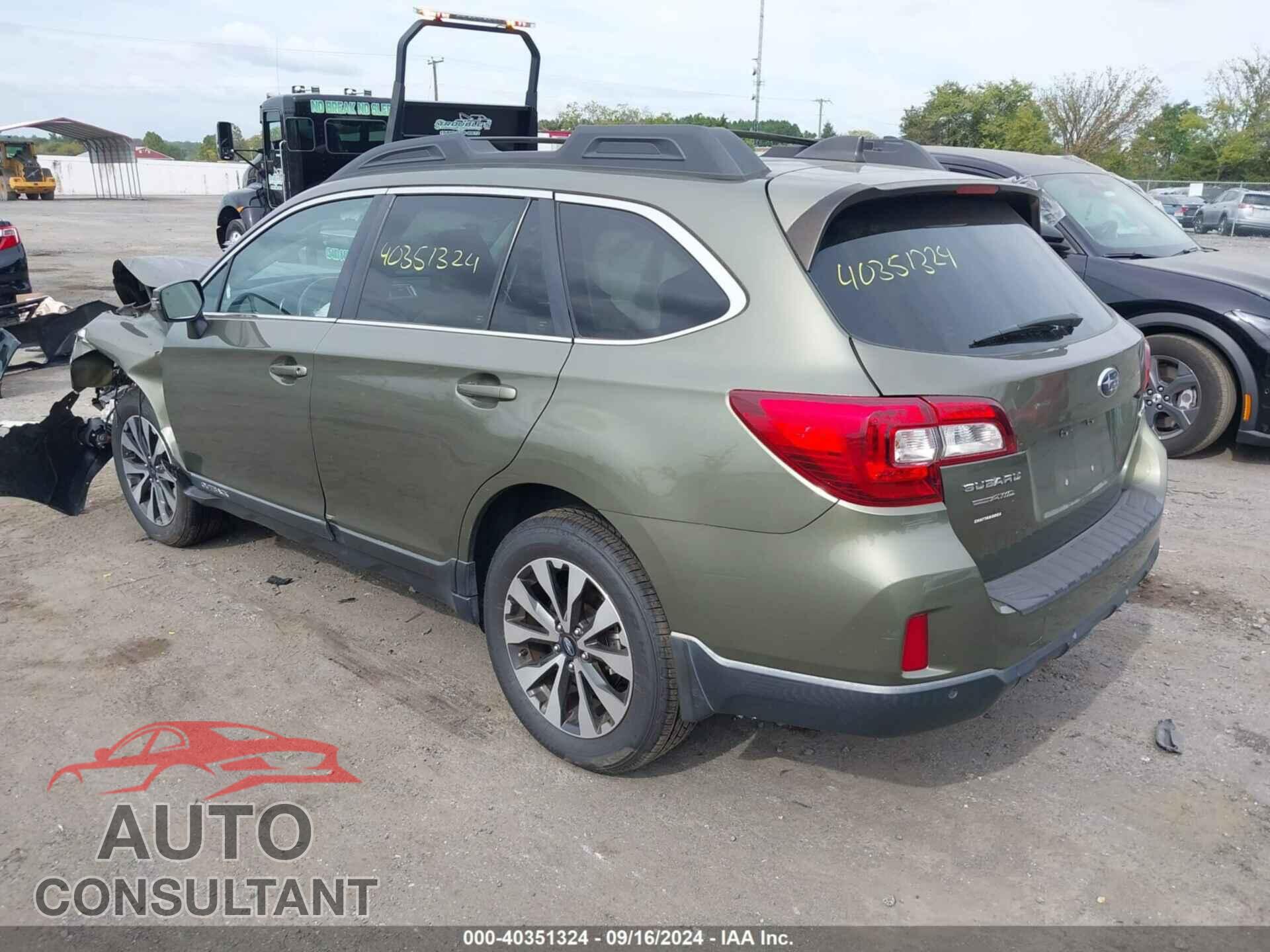 SUBARU OUTBACK 2017 - 4S4BSANC1H3369385