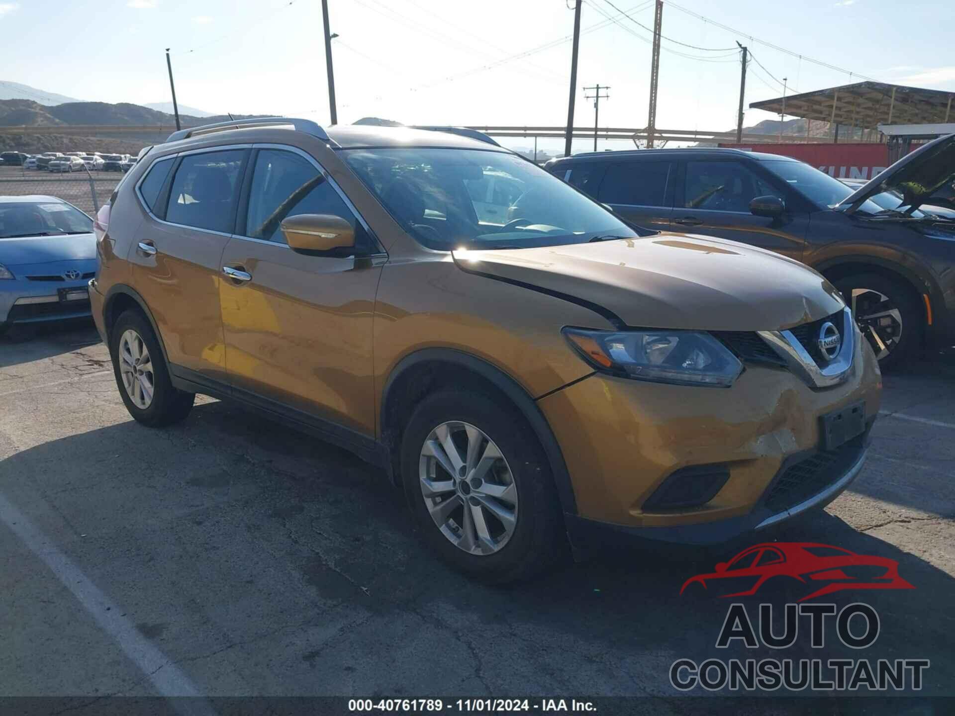NISSAN ROGUE 2015 - KNMAT2MT0FP517777