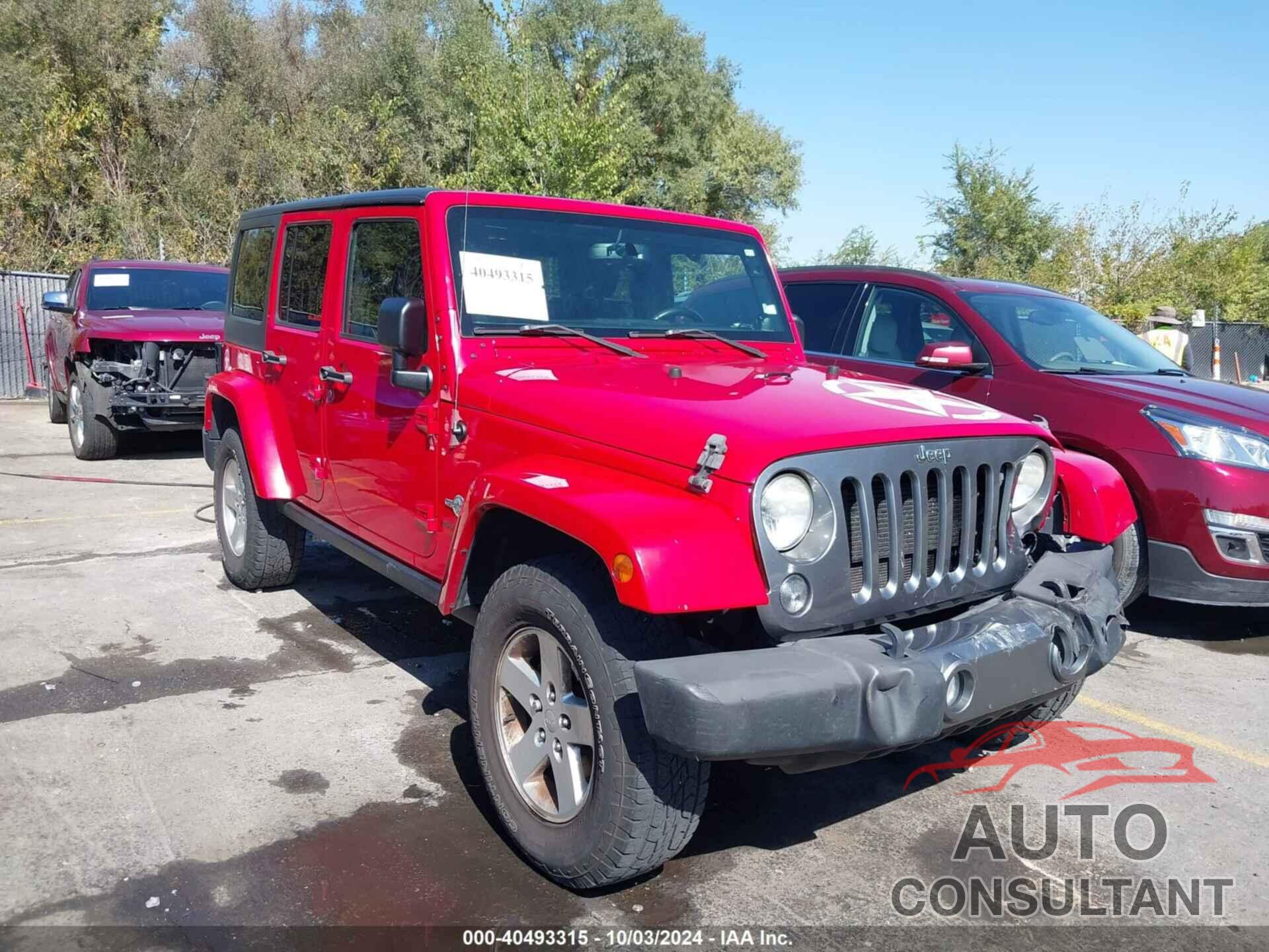 JEEP WRANGLER UNLIMITED 2014 - 1C4BJWDGXEL188239