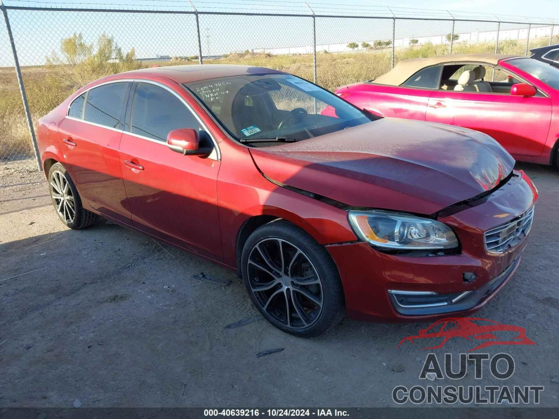 VOLVO S60 INSCRIPTION 2016 - LYV402FM3GB099613