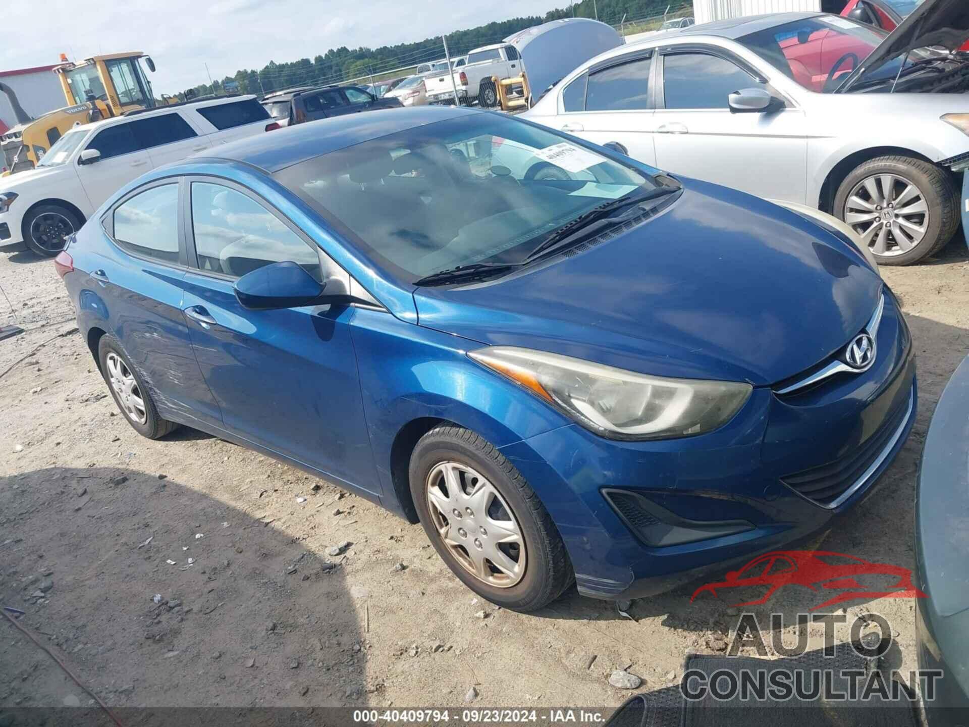 HYUNDAI ELANTRA 2016 - KMHDH4AE1GU525370