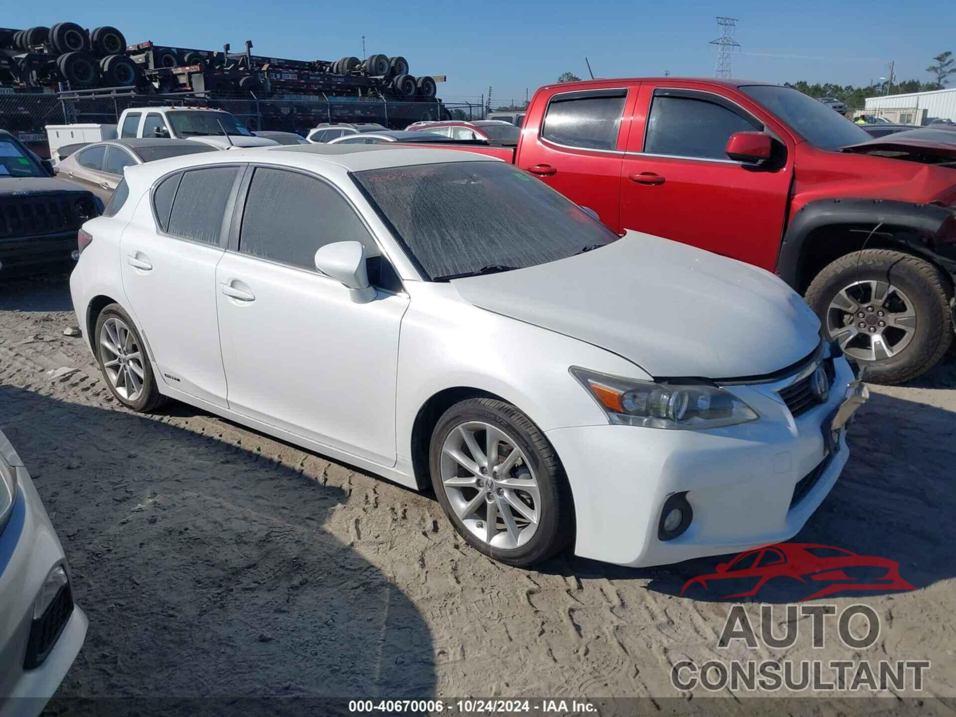 LEXUS CT 200H 2011 - JTHKD5BH0B2046270