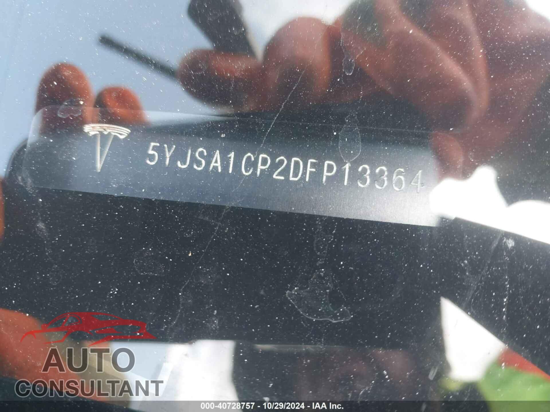 TESLA MODEL S 2013 - 5YJSA1CP2DFP13364
