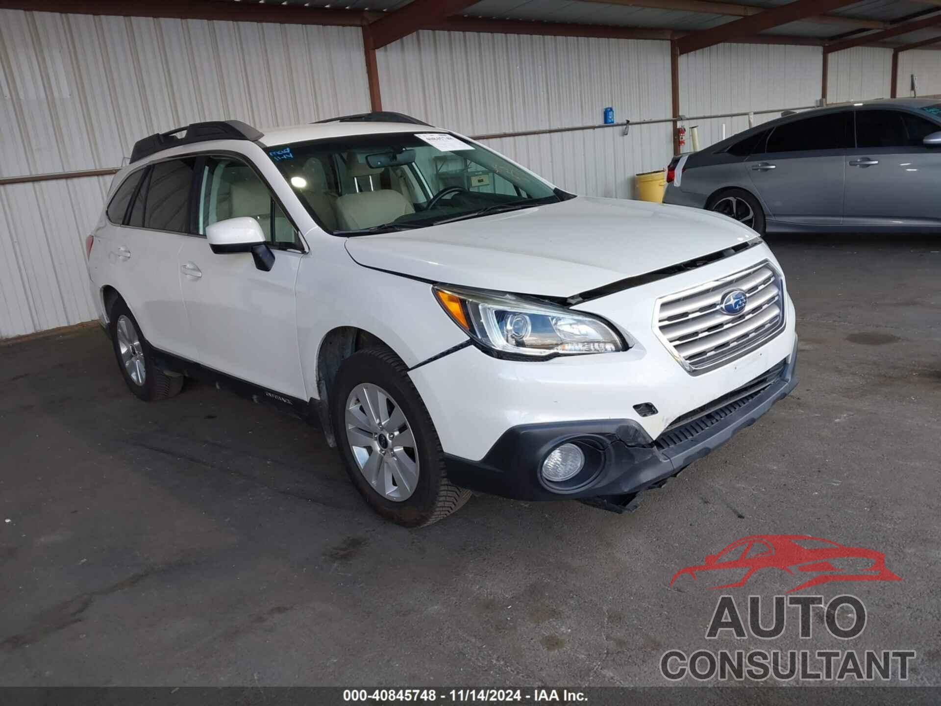 SUBARU OUTBACK 2017 - 4S4BSACC6H3338460