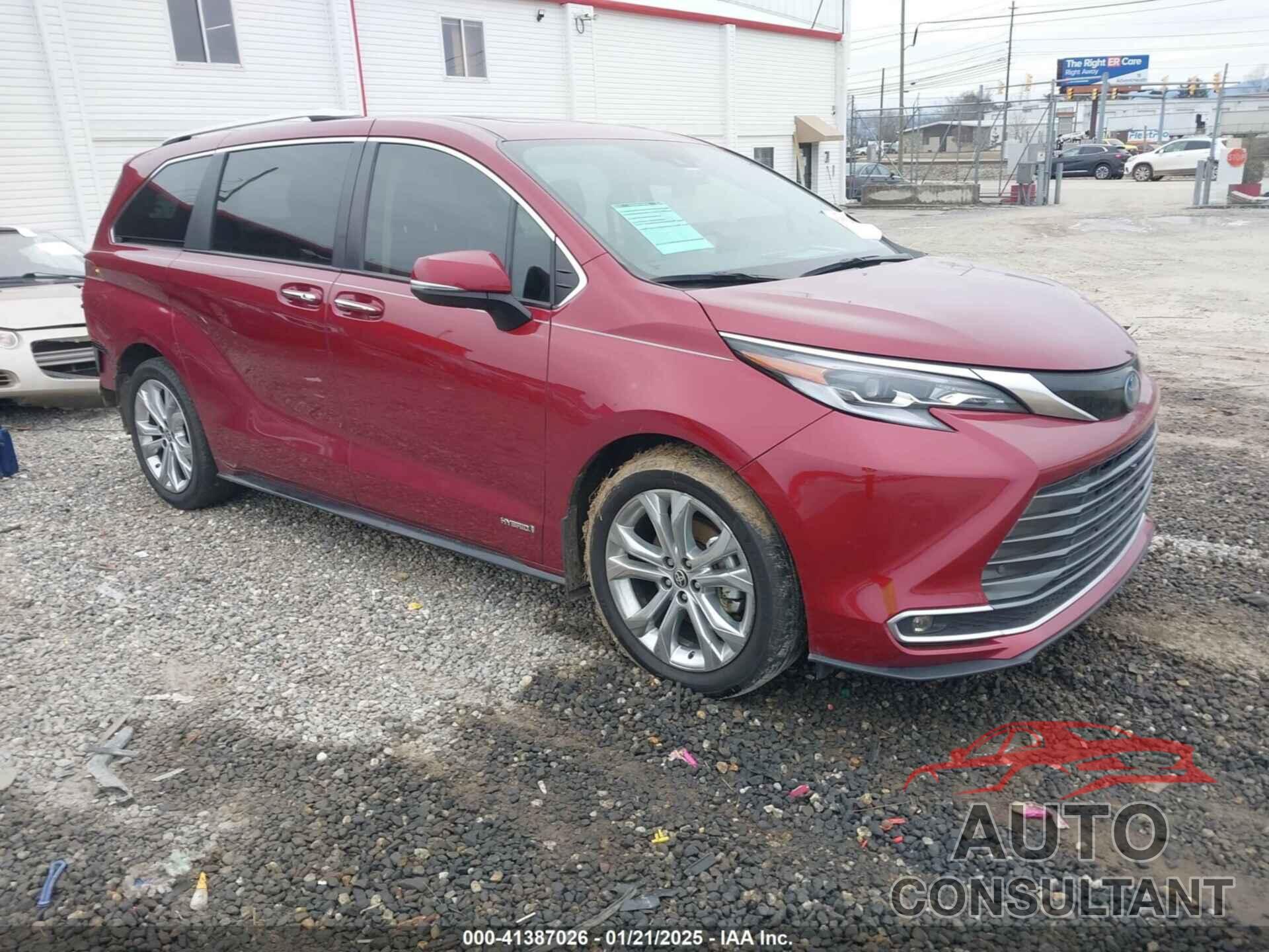 TOYOTA SIENNA 2021 - 5TDERKEC9MS027243