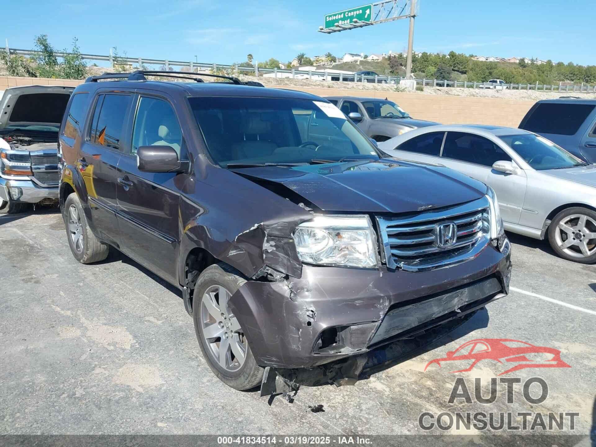 HONDA PILOT 2012 - 5FNYF3H99CB023319