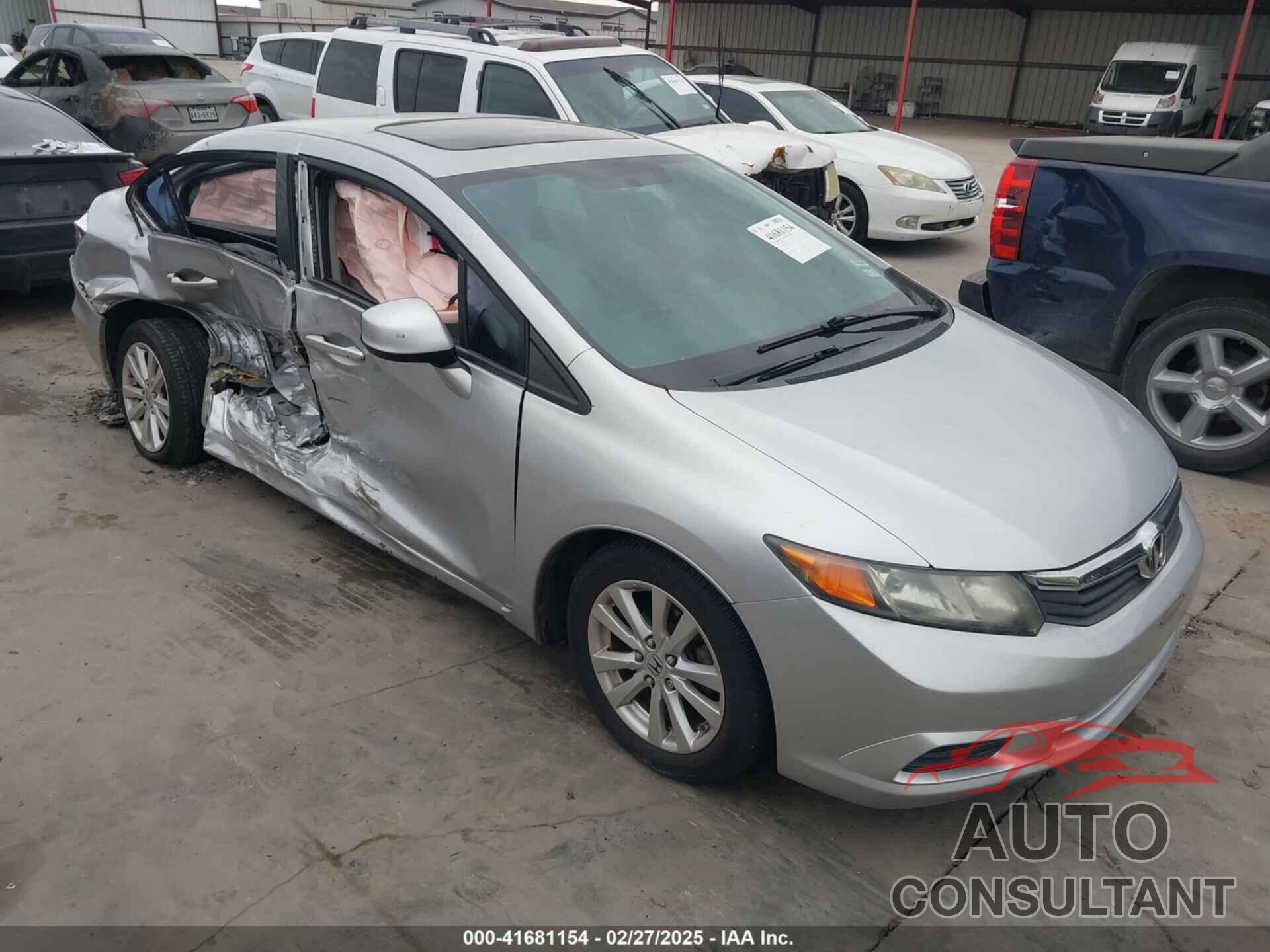 HONDA CIVIC 2012 - 19XFB2F95CE363704