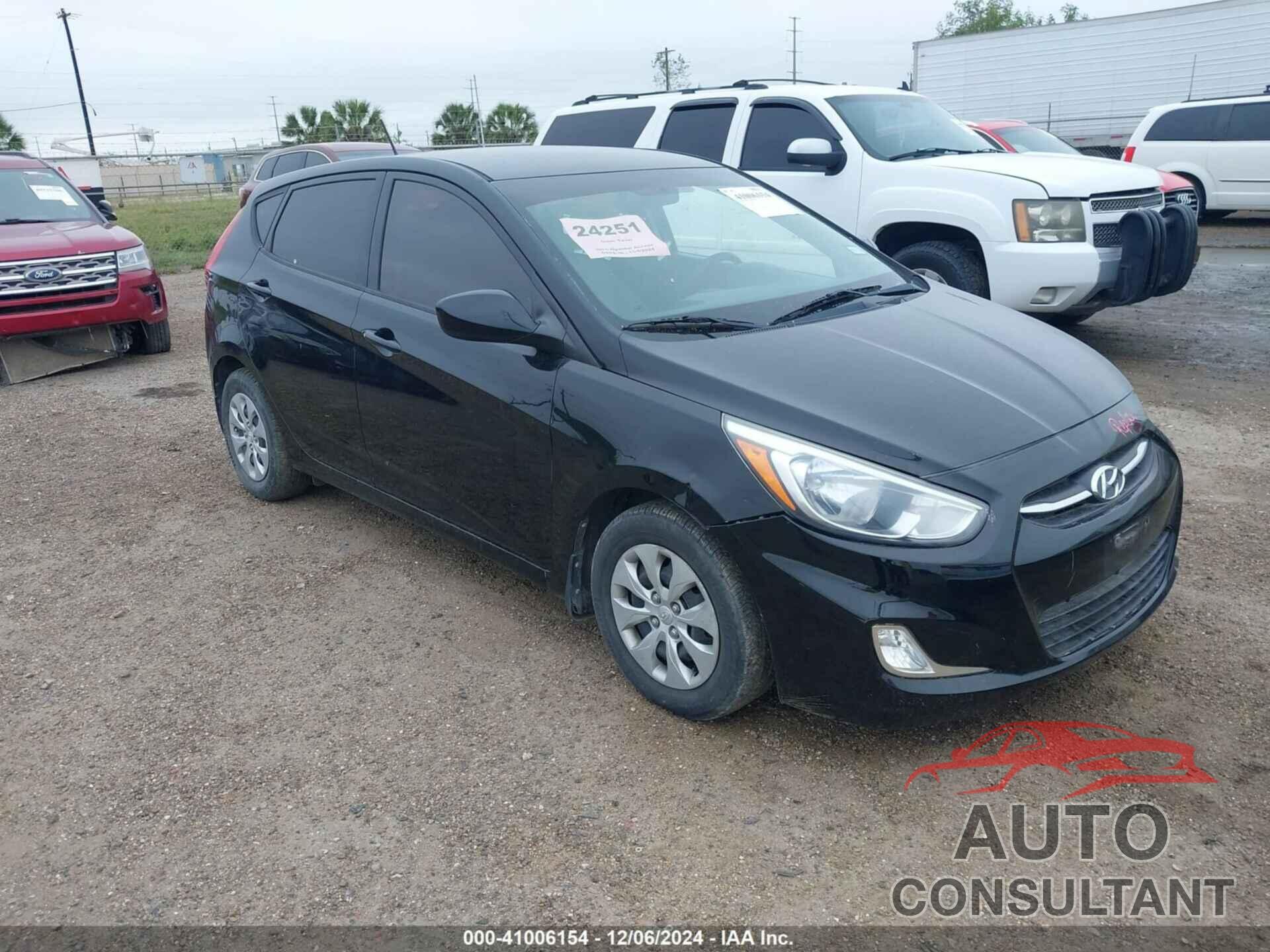 HYUNDAI ACCENT 2015 - KMHCT5AEXFU211831