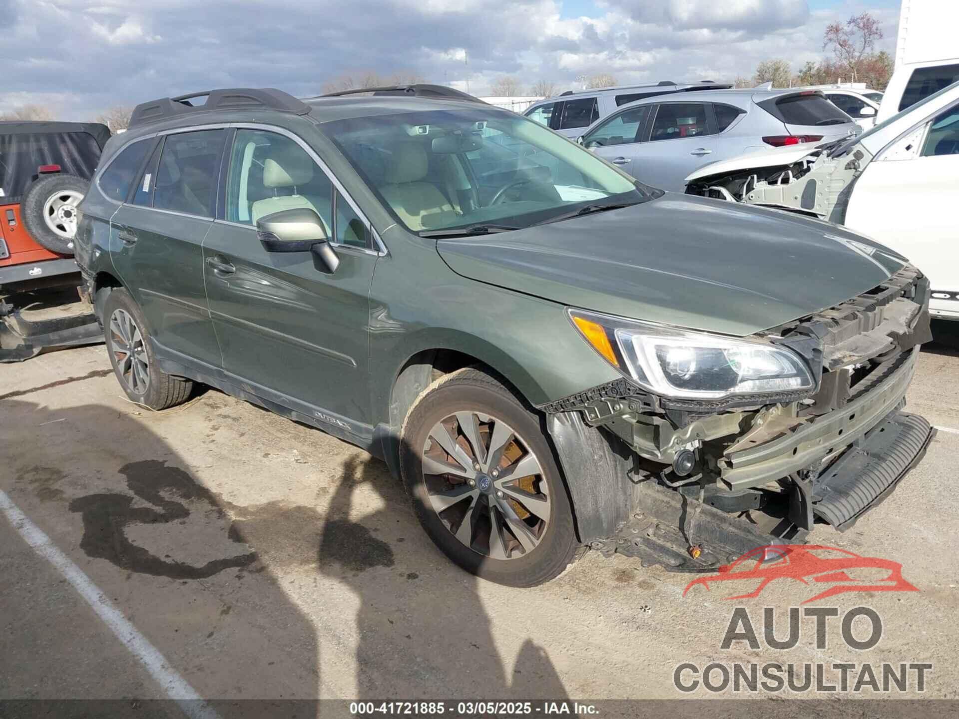SUBARU OUTBACK 2016 - 4S4BSENC1G3304218