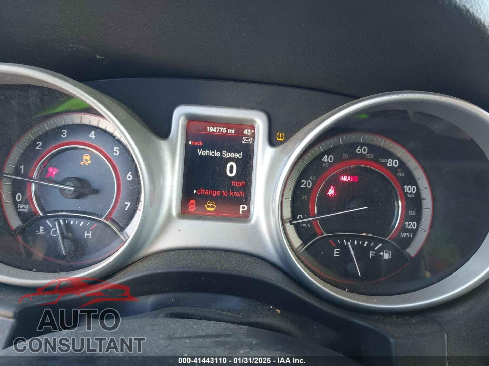 DODGE JOURNEY 2014 - 3C4PDCAB2ET166065