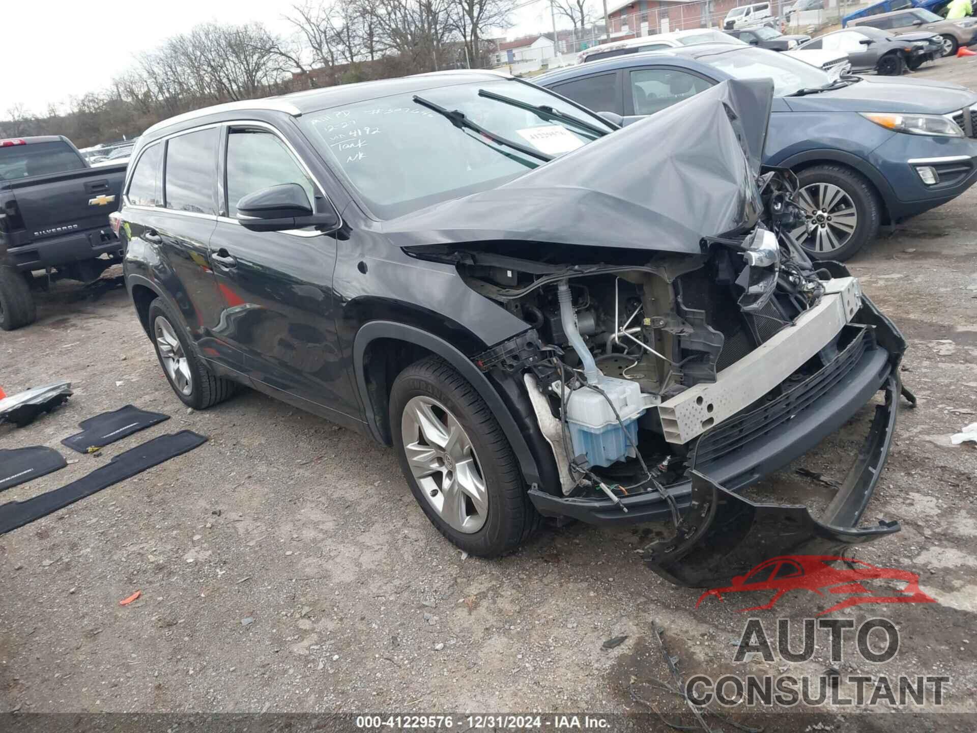 TOYOTA HIGHLANDER 2015 - 5TDYKRFH2FS094192