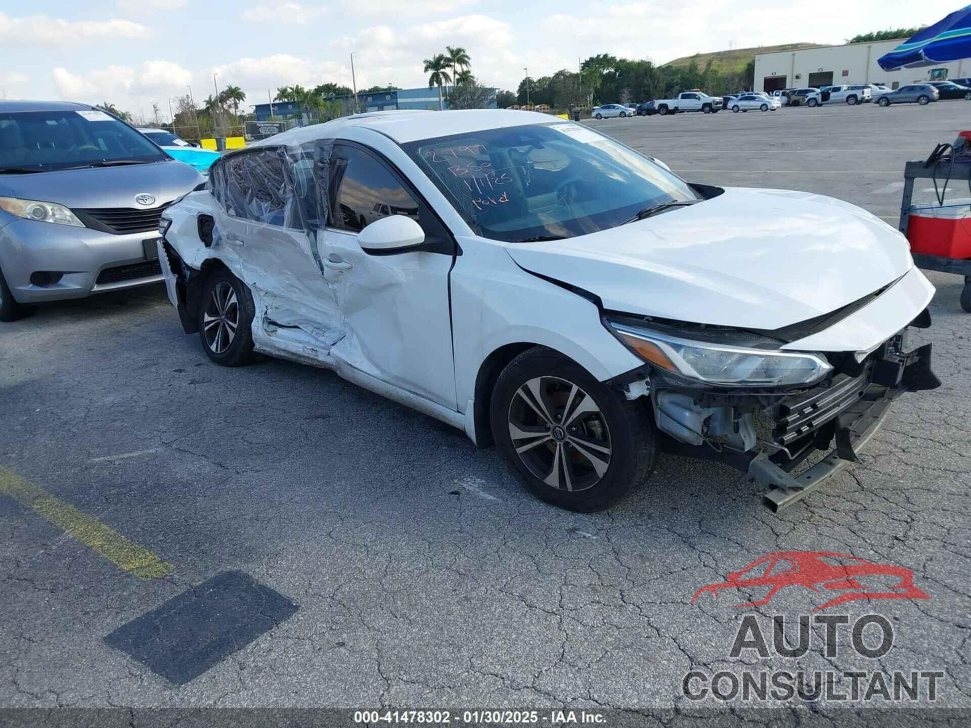 NISSAN SENTRA 2022 - 3N1AB8CV8NY202797