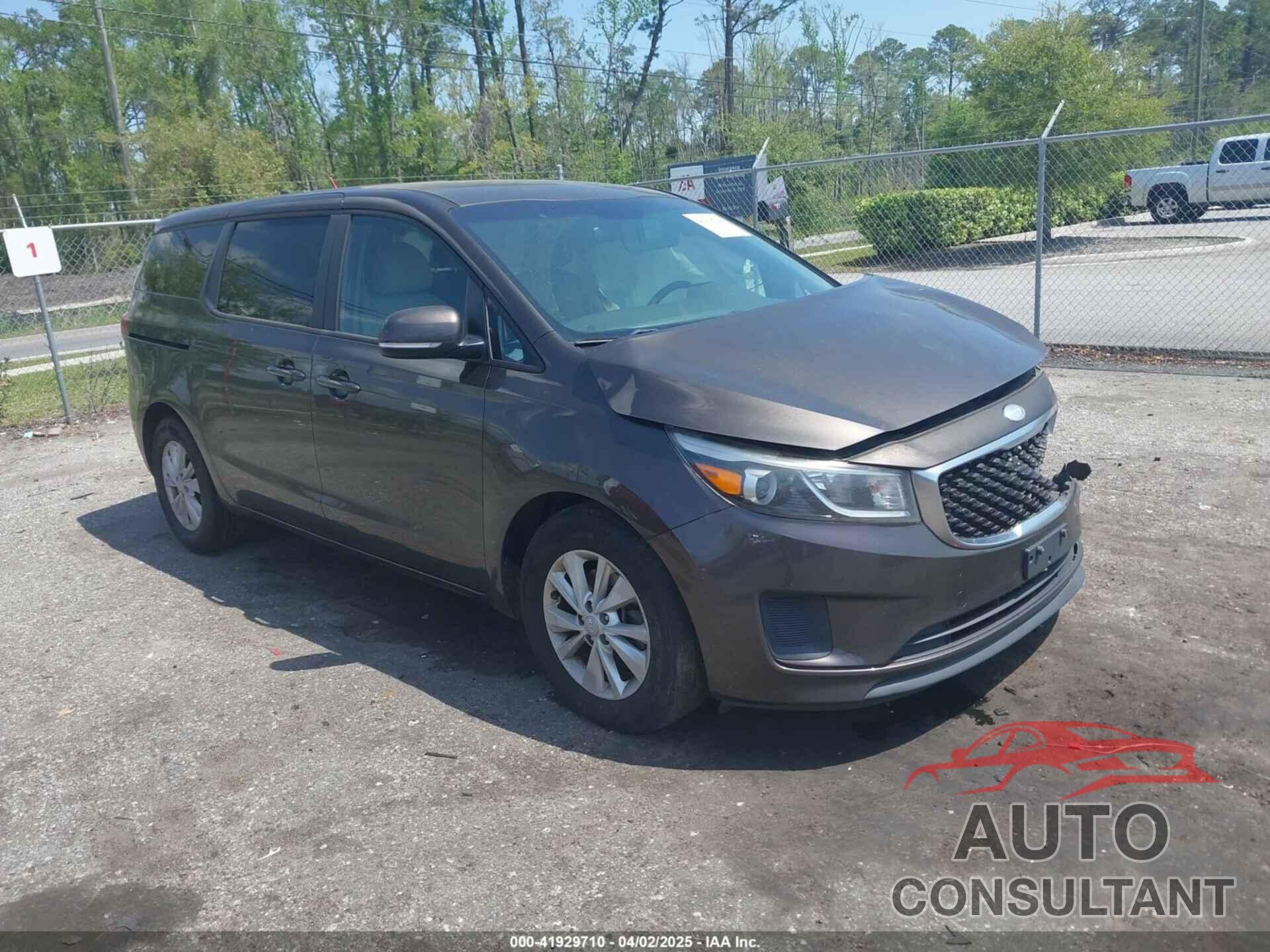 KIA SEDONA 2017 - KNDMB5C15H6225200