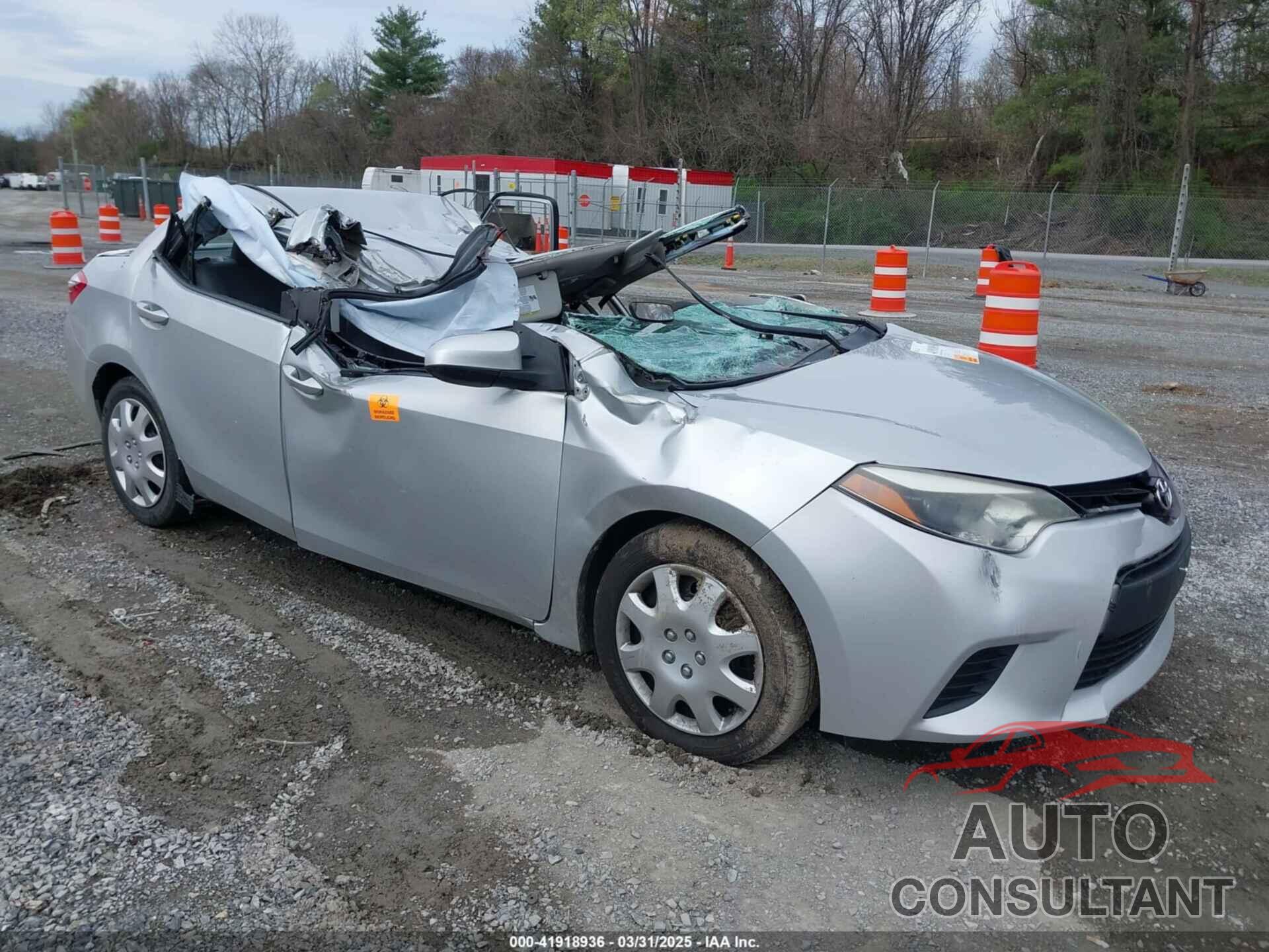 TOYOTA COROLLA 2014 - 2T1BURHE0EC156697