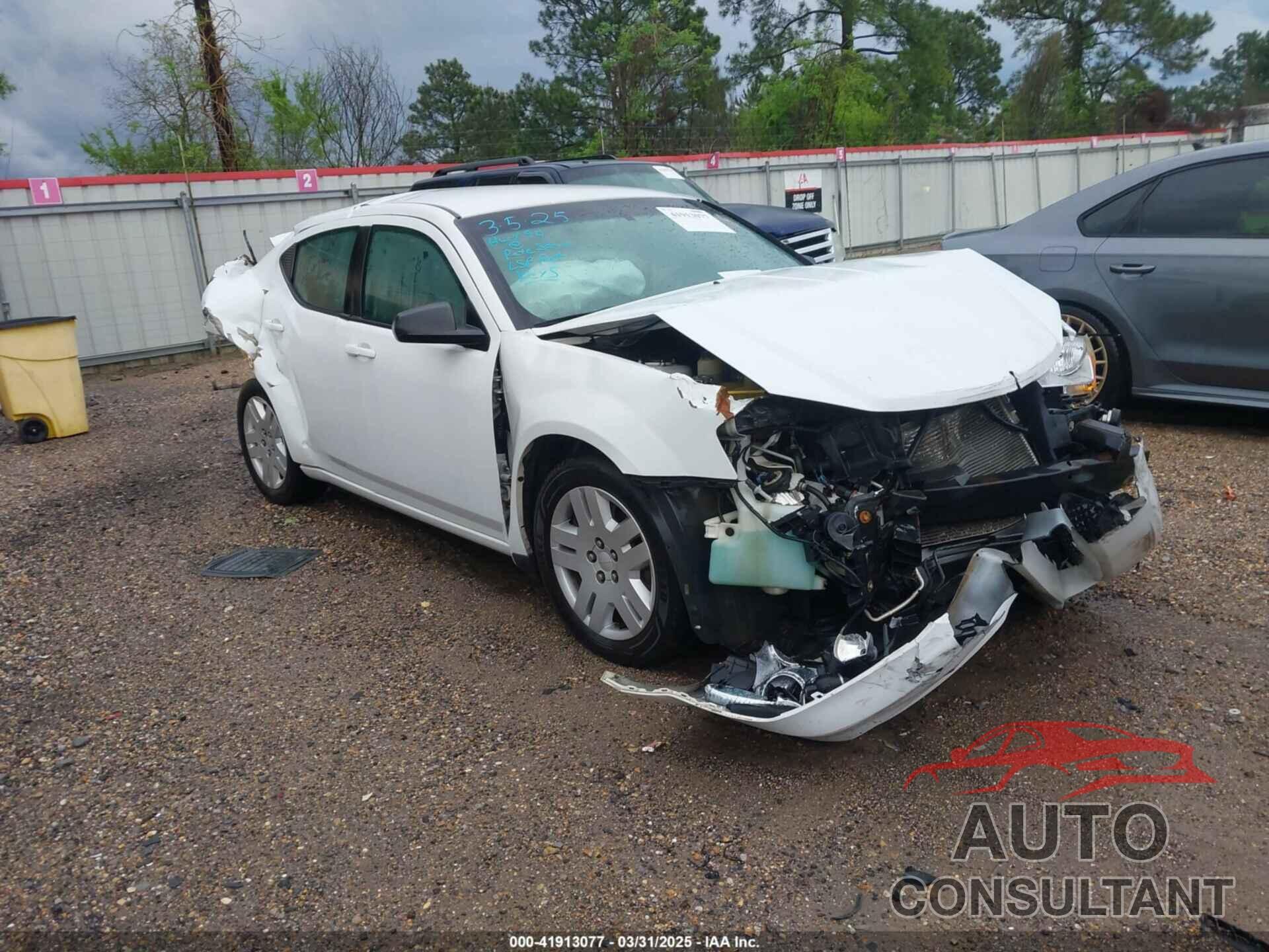 DODGE AVENGER 2012 - 1C3CDZAG7CN245195