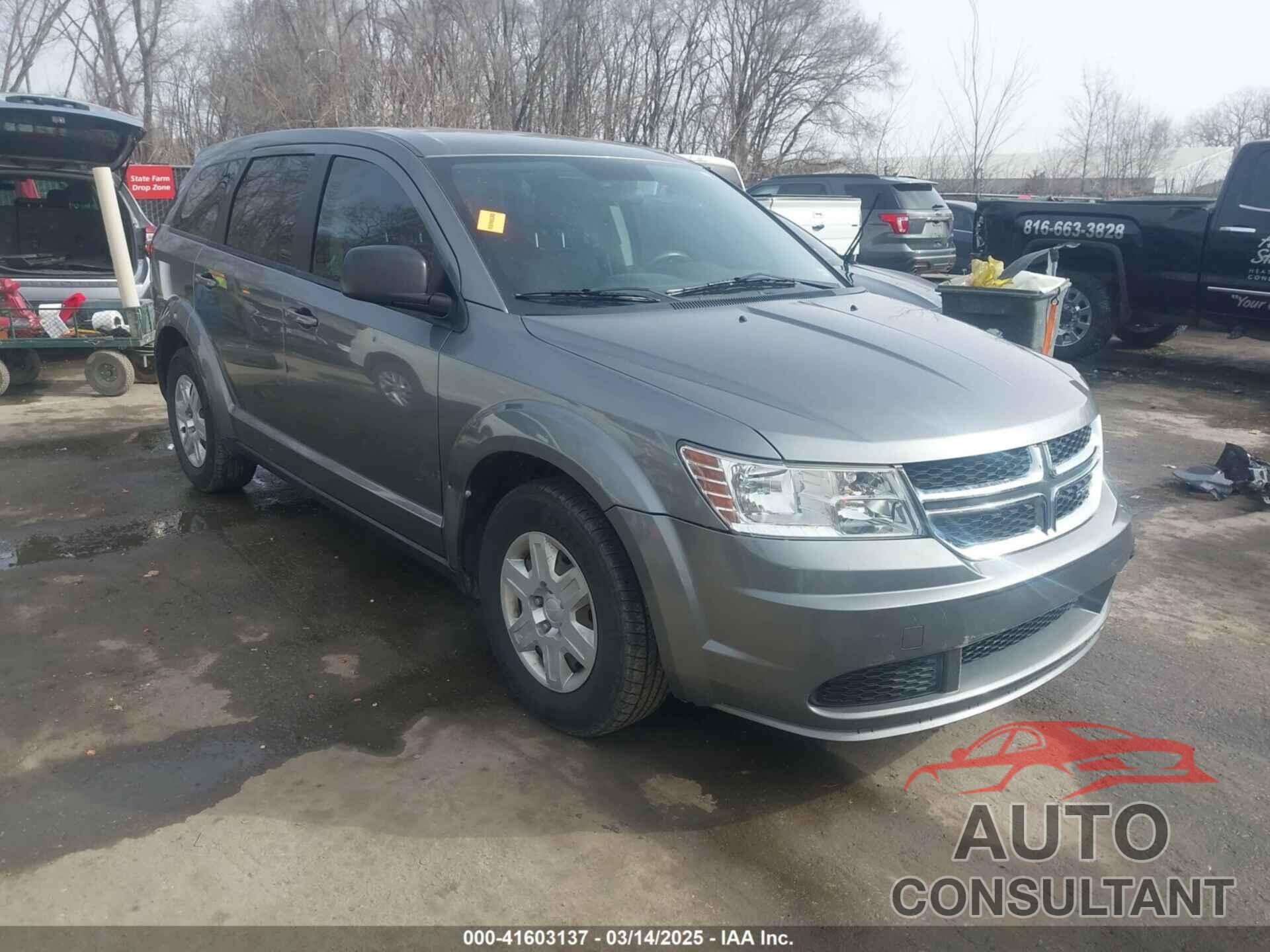 DODGE JOURNEY 2012 - 3C4PDCAB7CT269897