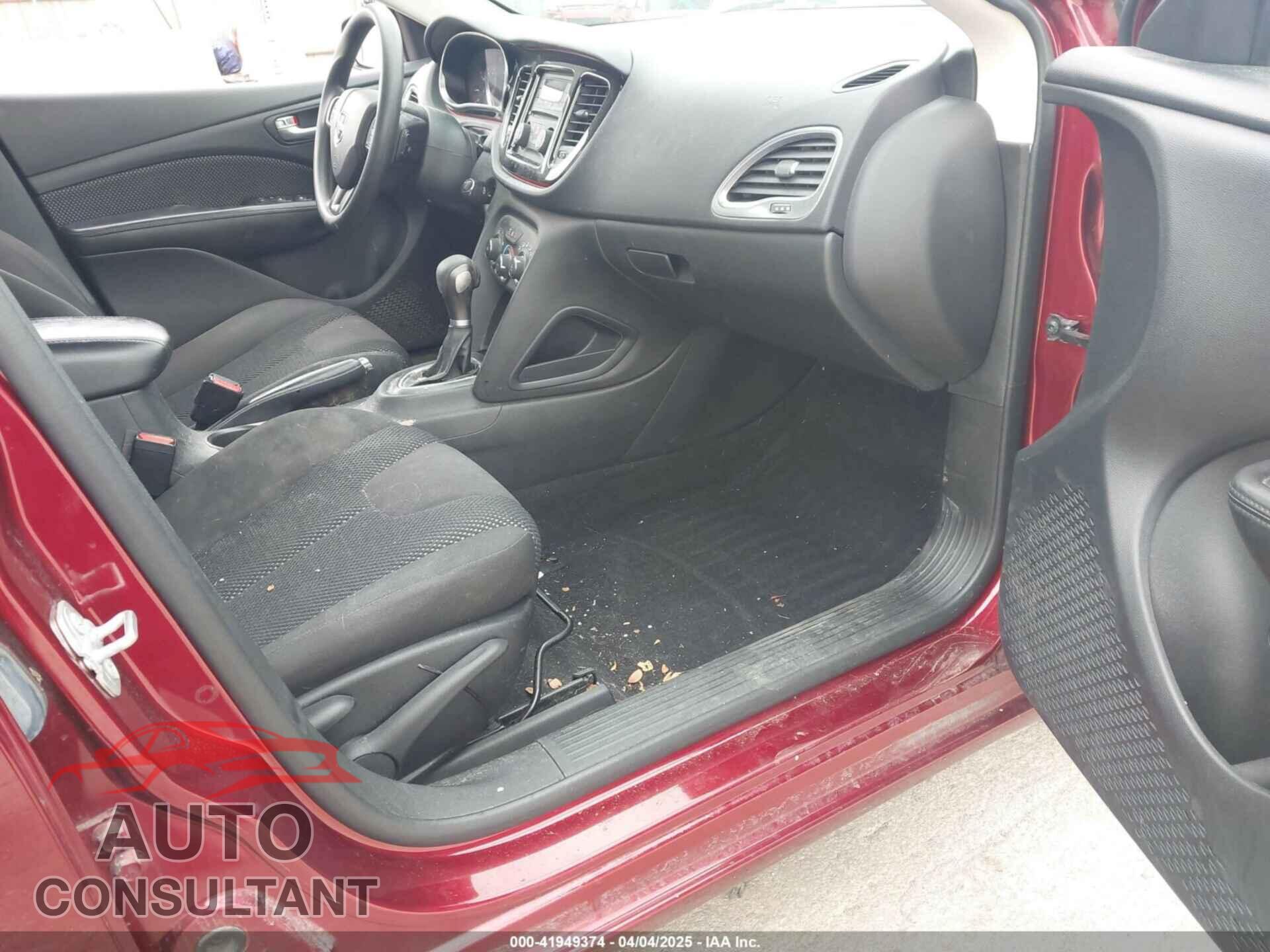 DODGE DART 2015 - 1C3CDFAA6FD301597