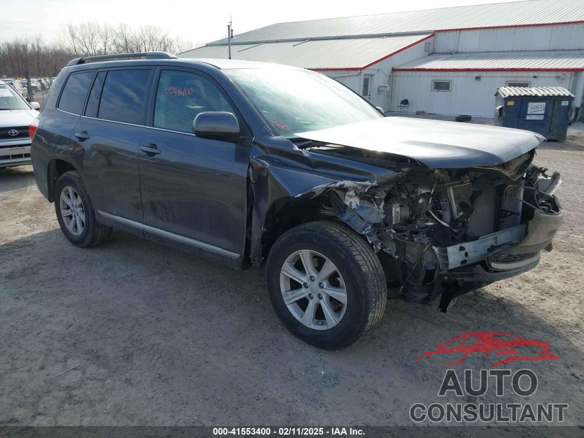 TOYOTA HIGHLANDER 2013 - 5TDBK3EH2DS213098
