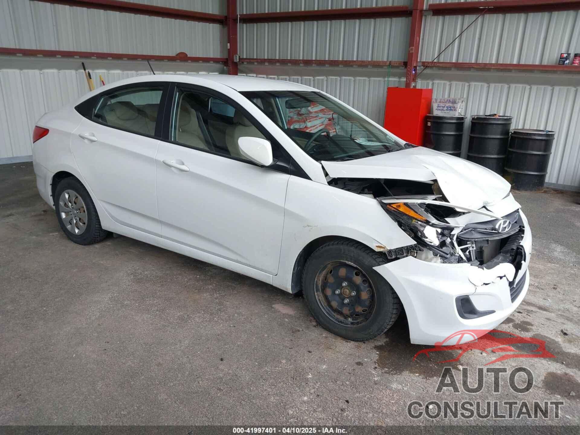 HYUNDAI ACCENT 2016 - KMHCT4AEXGU124832