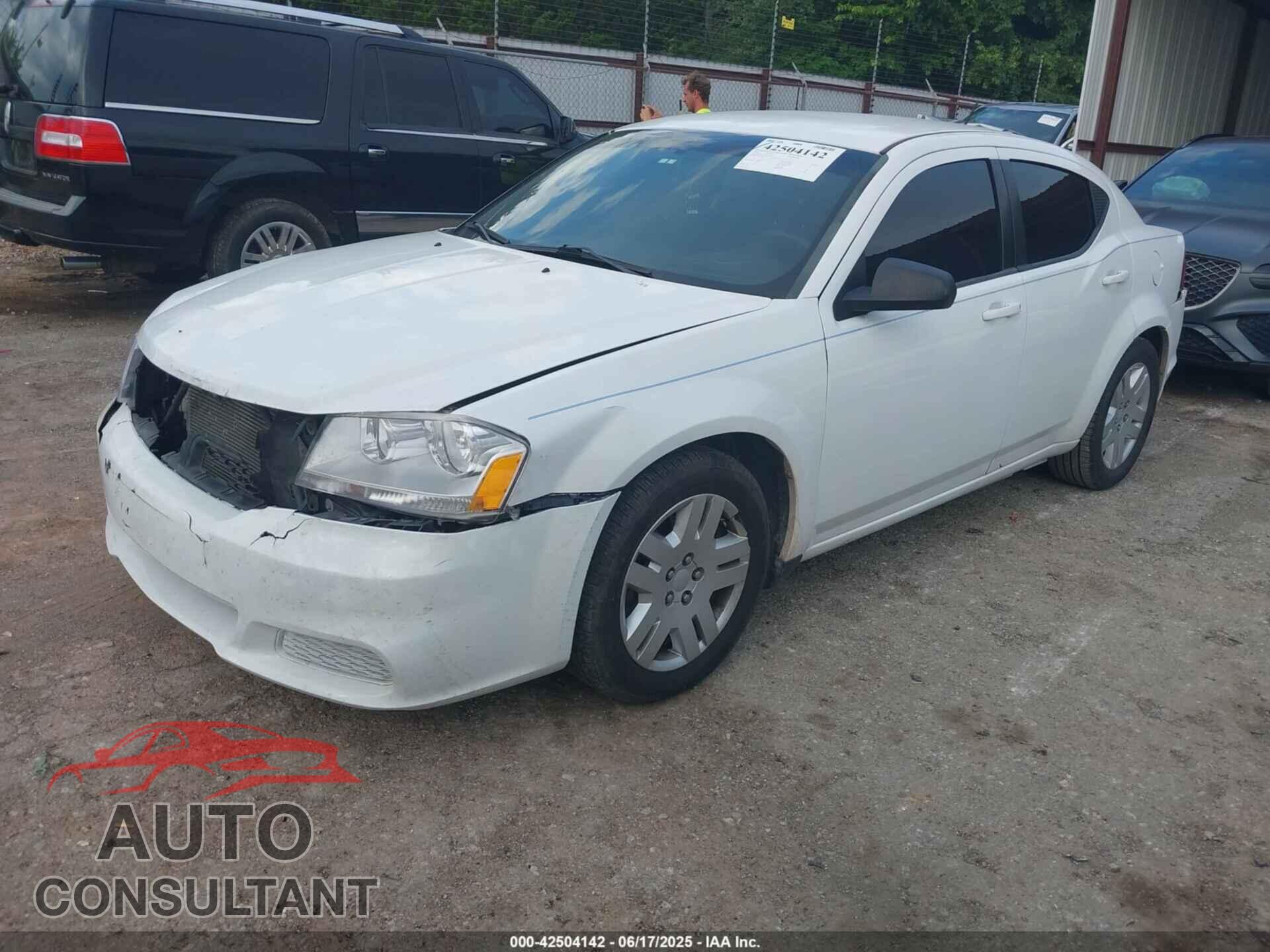DODGE AVENGER 2013 - 1C3CDZAG2DN749994