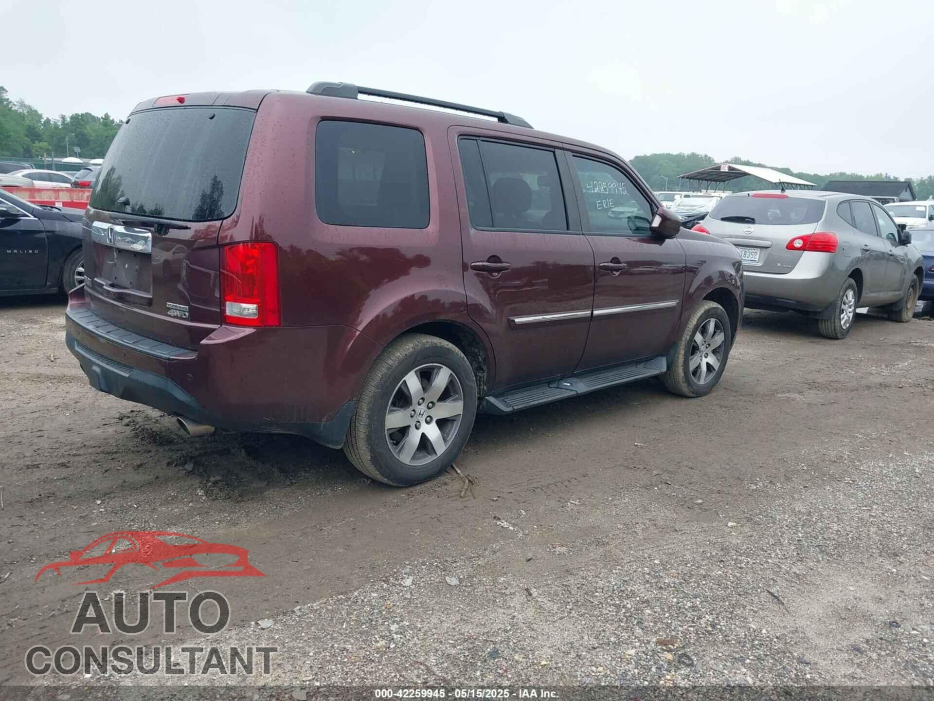 HONDA PILOT 2013 - 5FNYF4H91DB054295