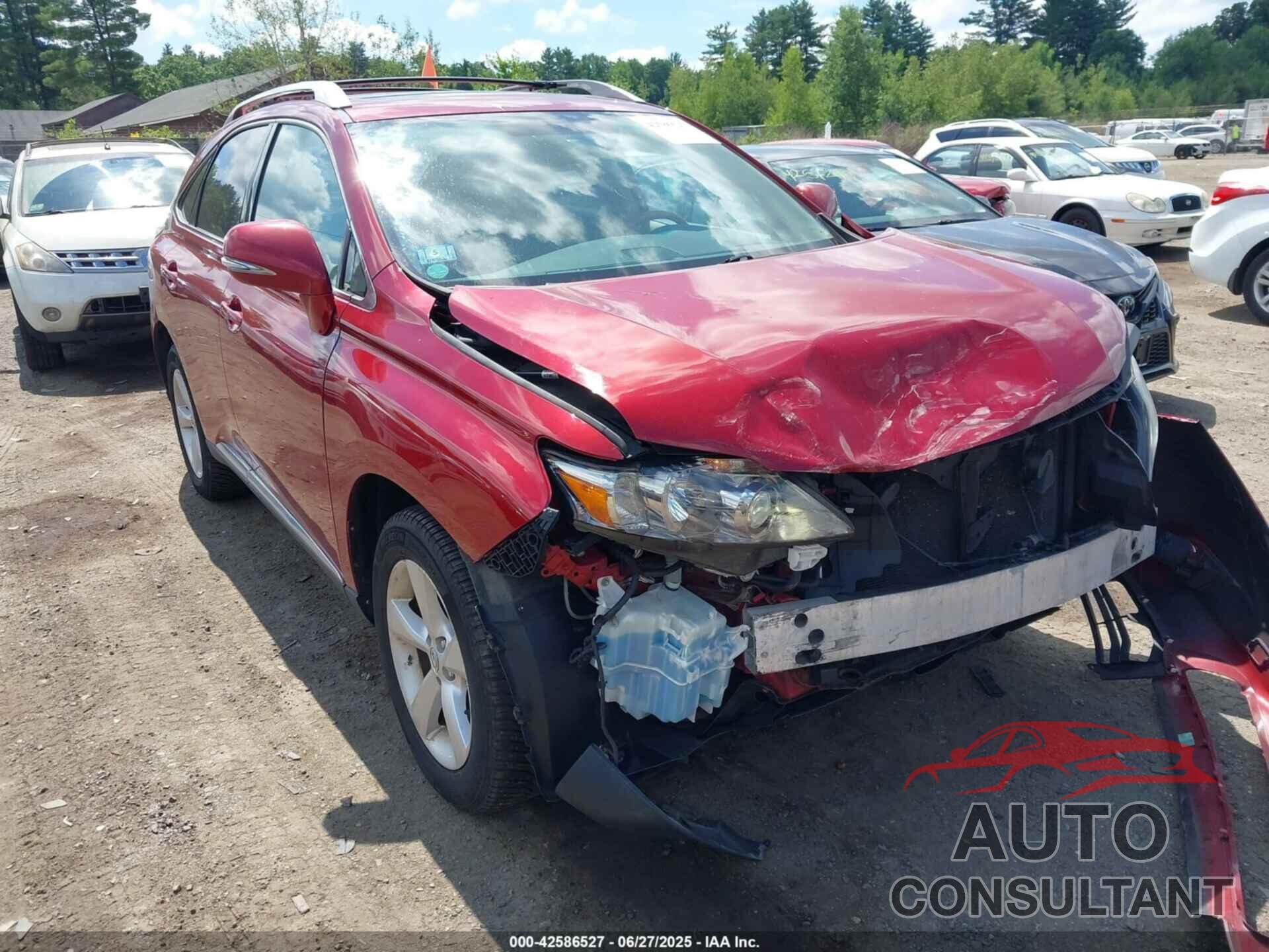 LEXUS RX 350 2011 - 2T2BK1BA0BC082783